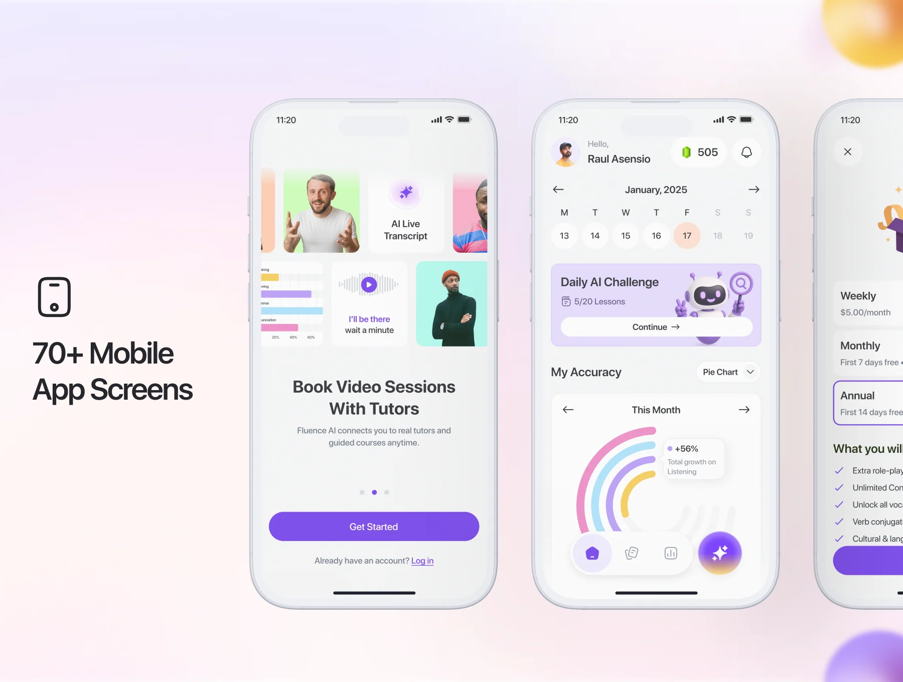 Fluen AI - AI Language Learning App Ui Kit 6