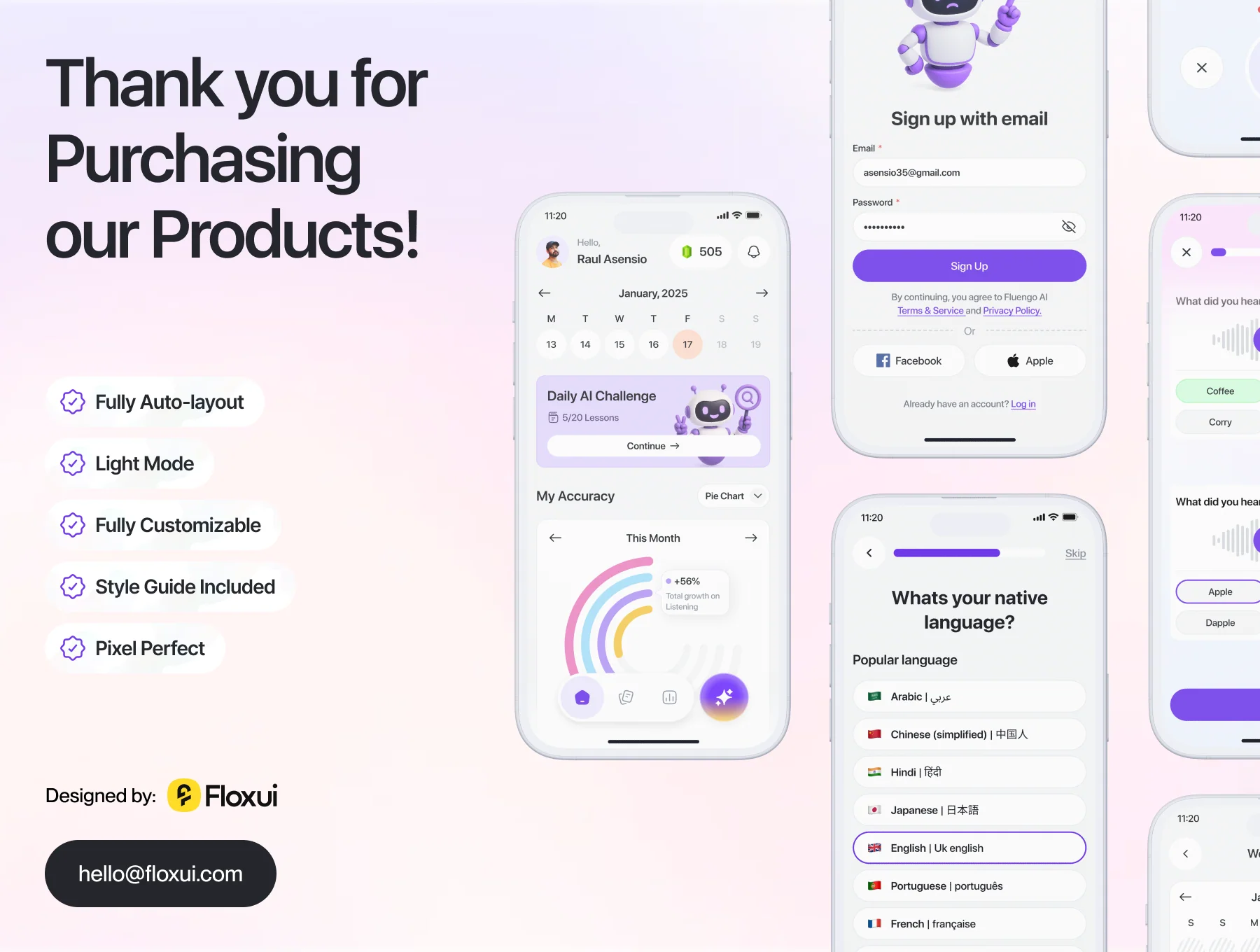 Fluen AI - AI Language Learning App Ui Kit 8
