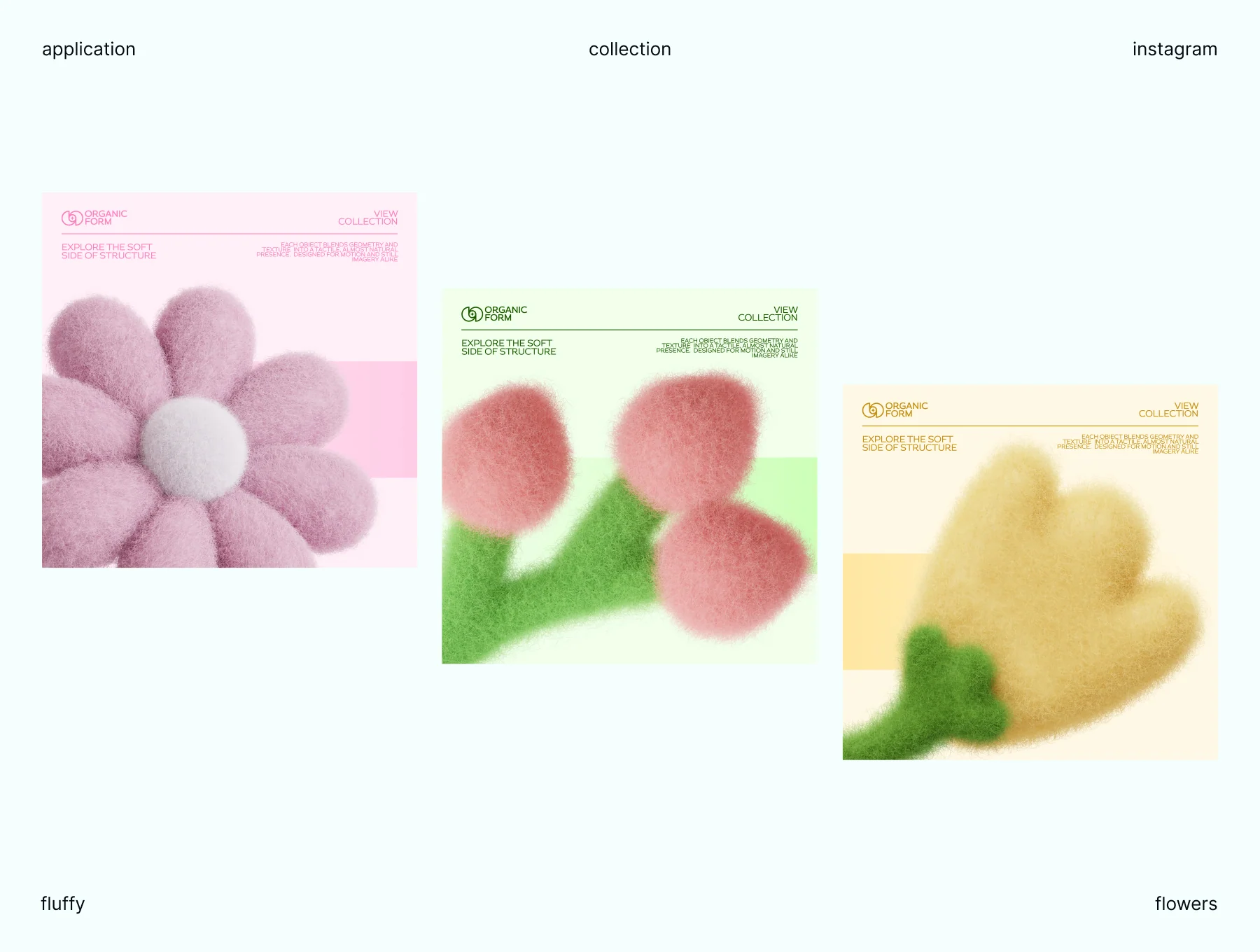 Fluffy Flowers — 50 Soft 3D PNG Elements 4
