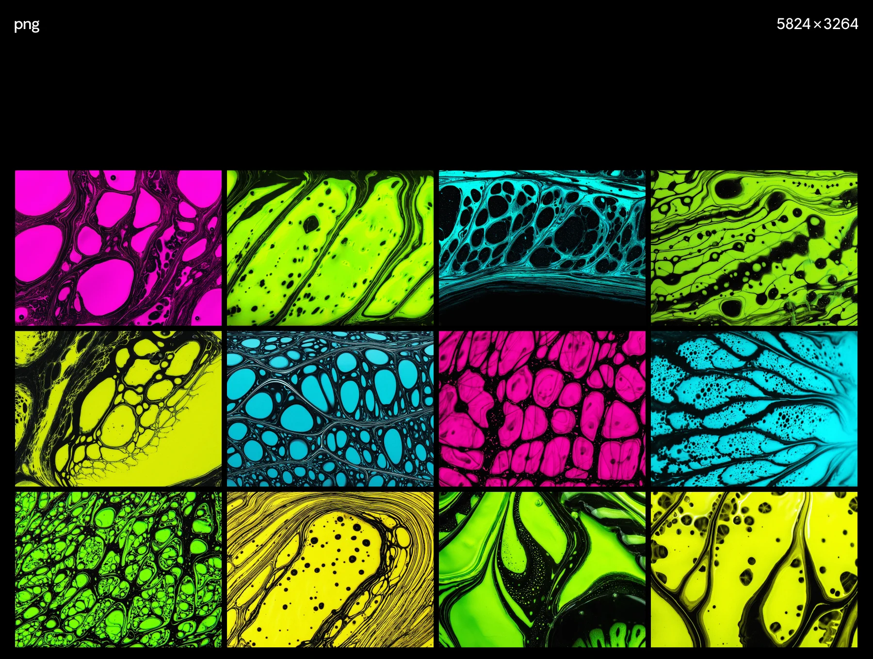 Fluid Dreams: Neon Edition  | Texture Background Pack 2