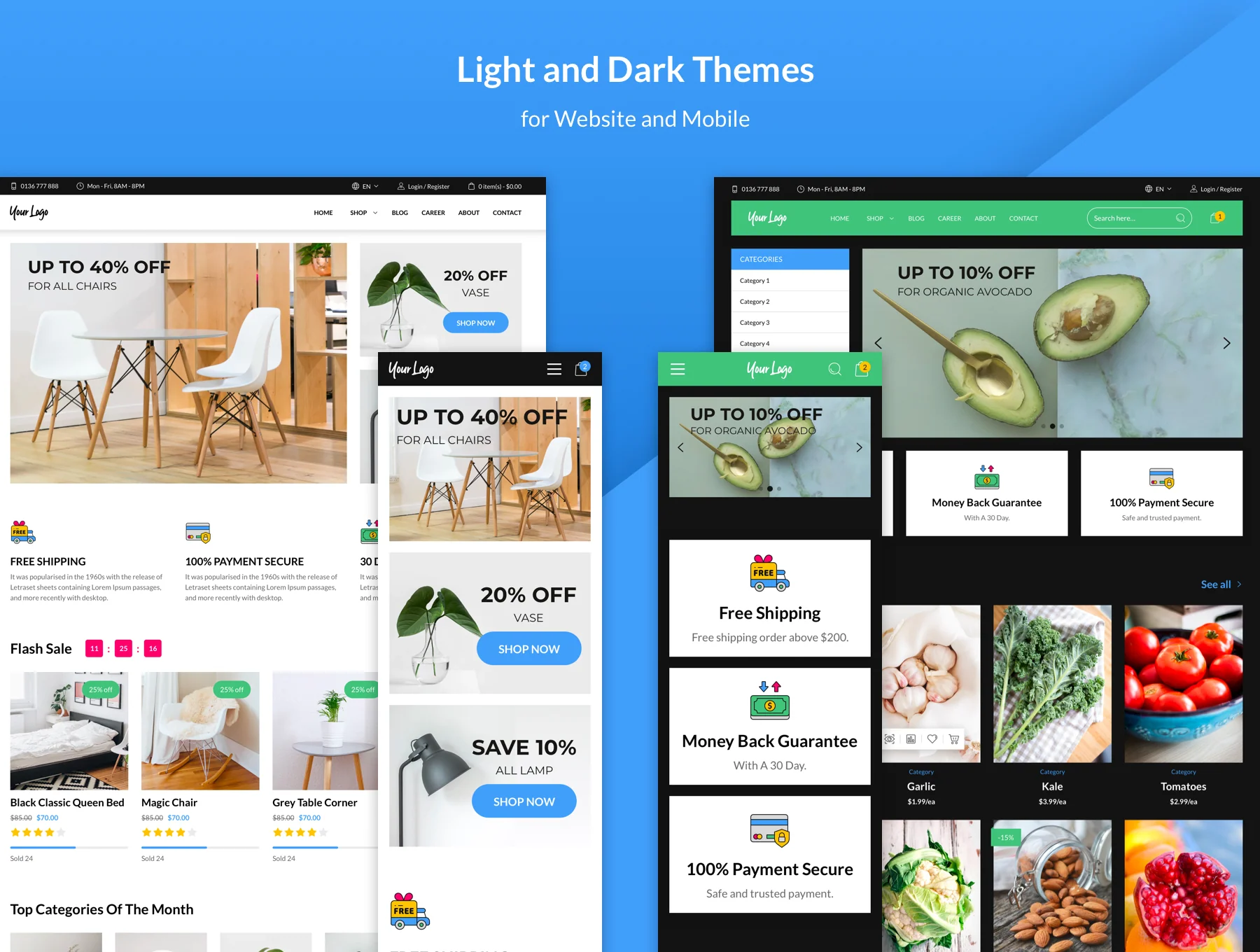 eCommerce Web UI Template for Sketch 3