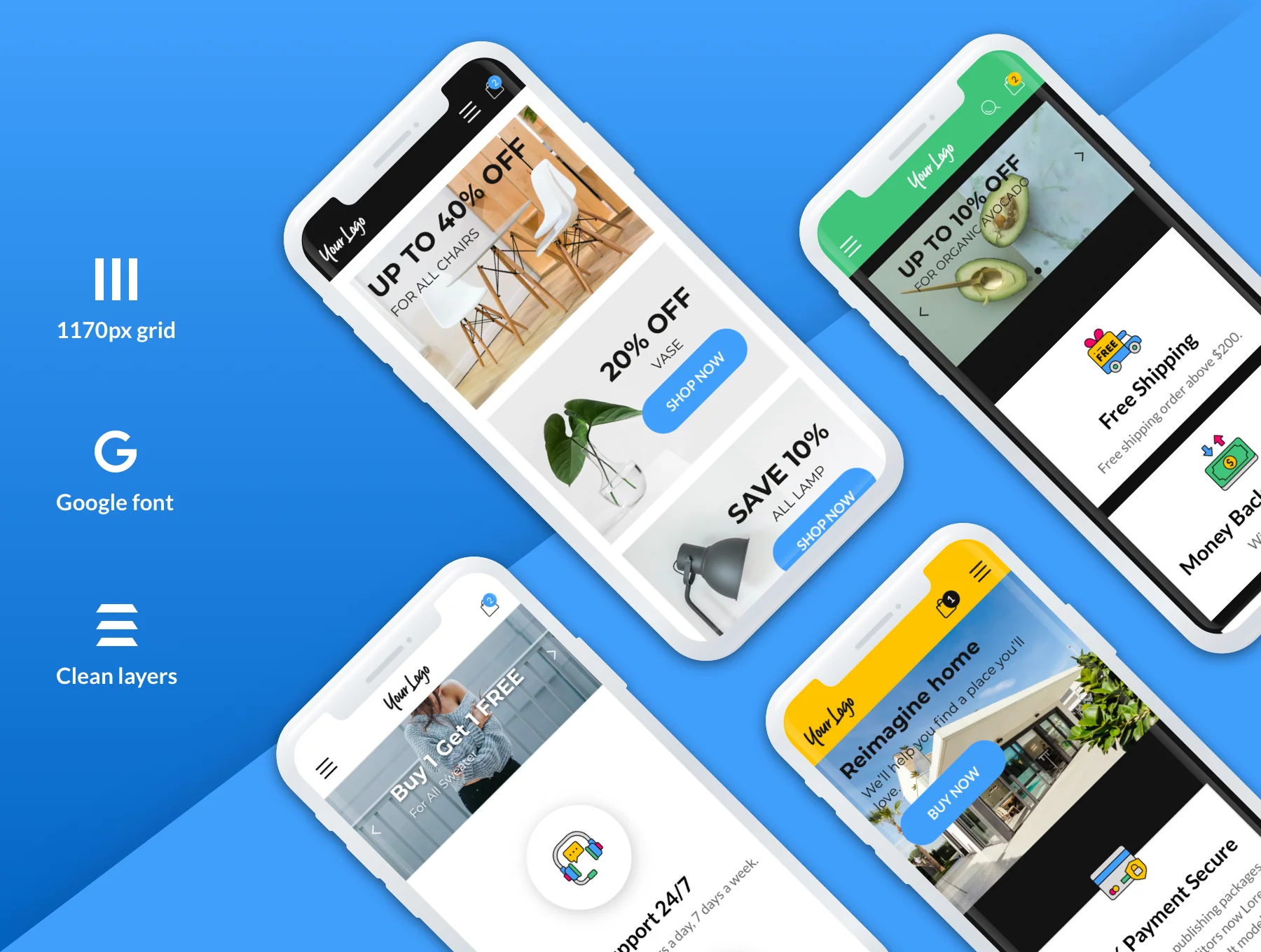 eCommerce Web UI Template for Sketch 6