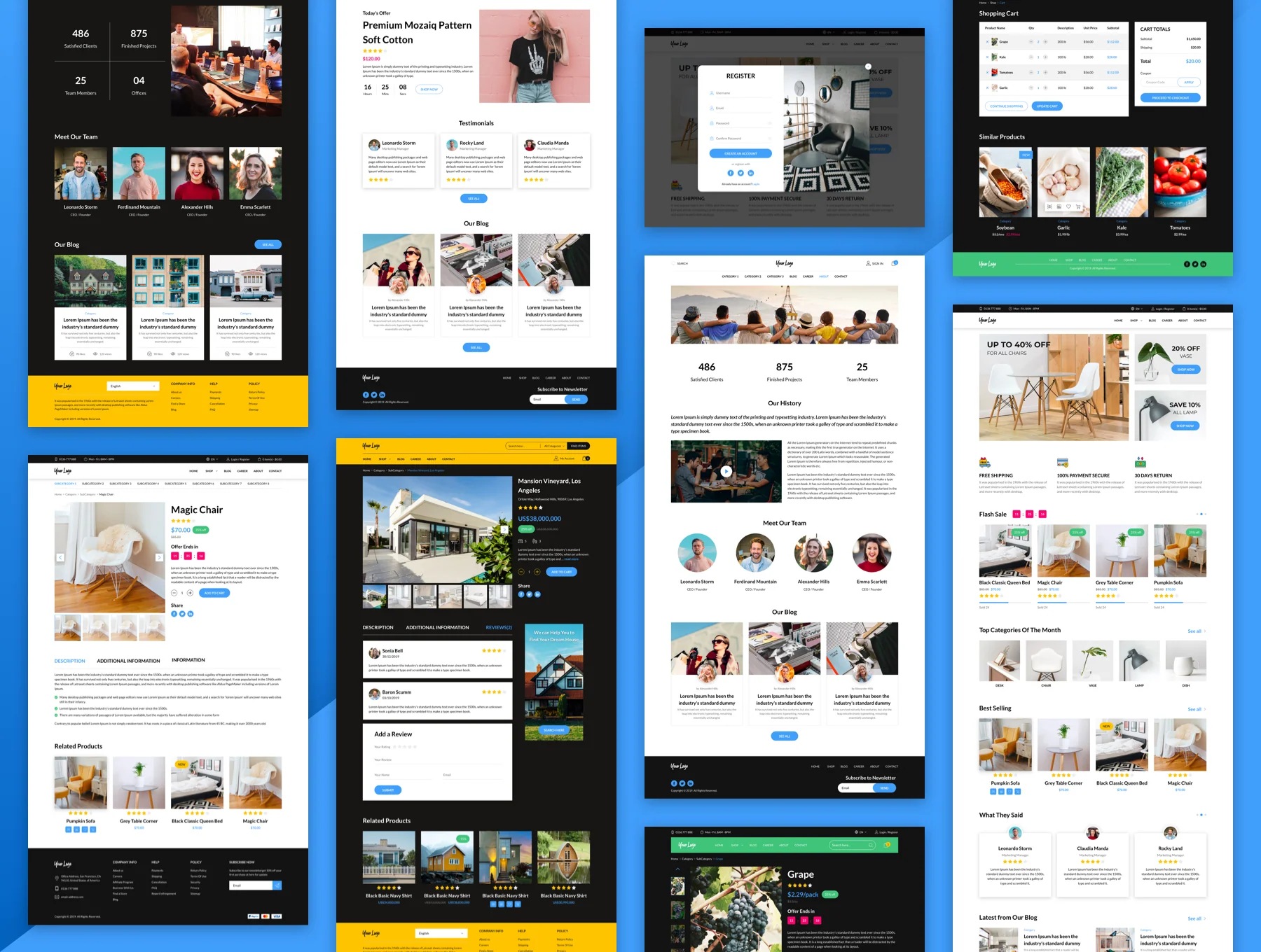 eCommerce Web UI Template for Sketch 7