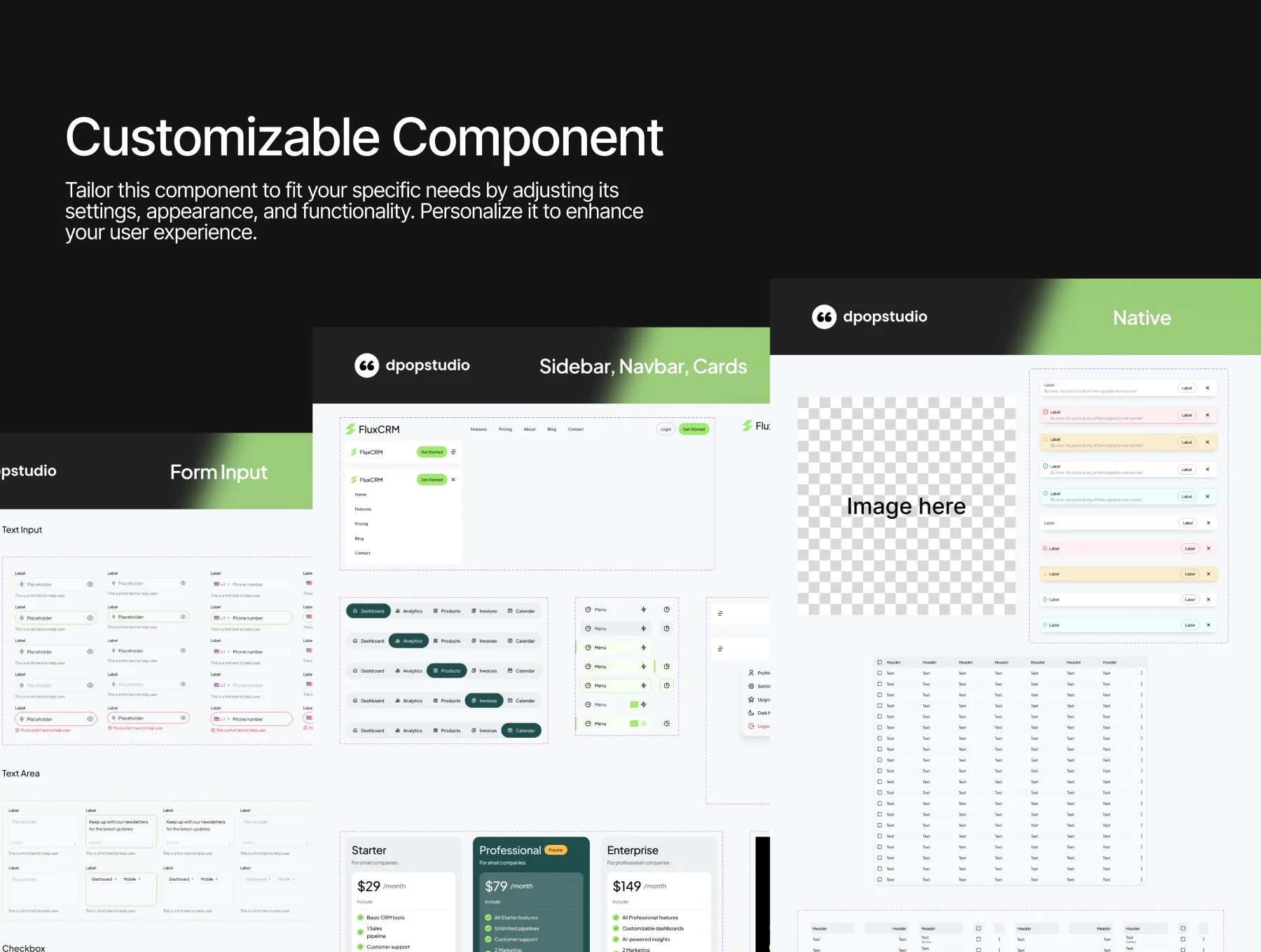 FluxCRM - SaaS CRM Website UI KIT 4