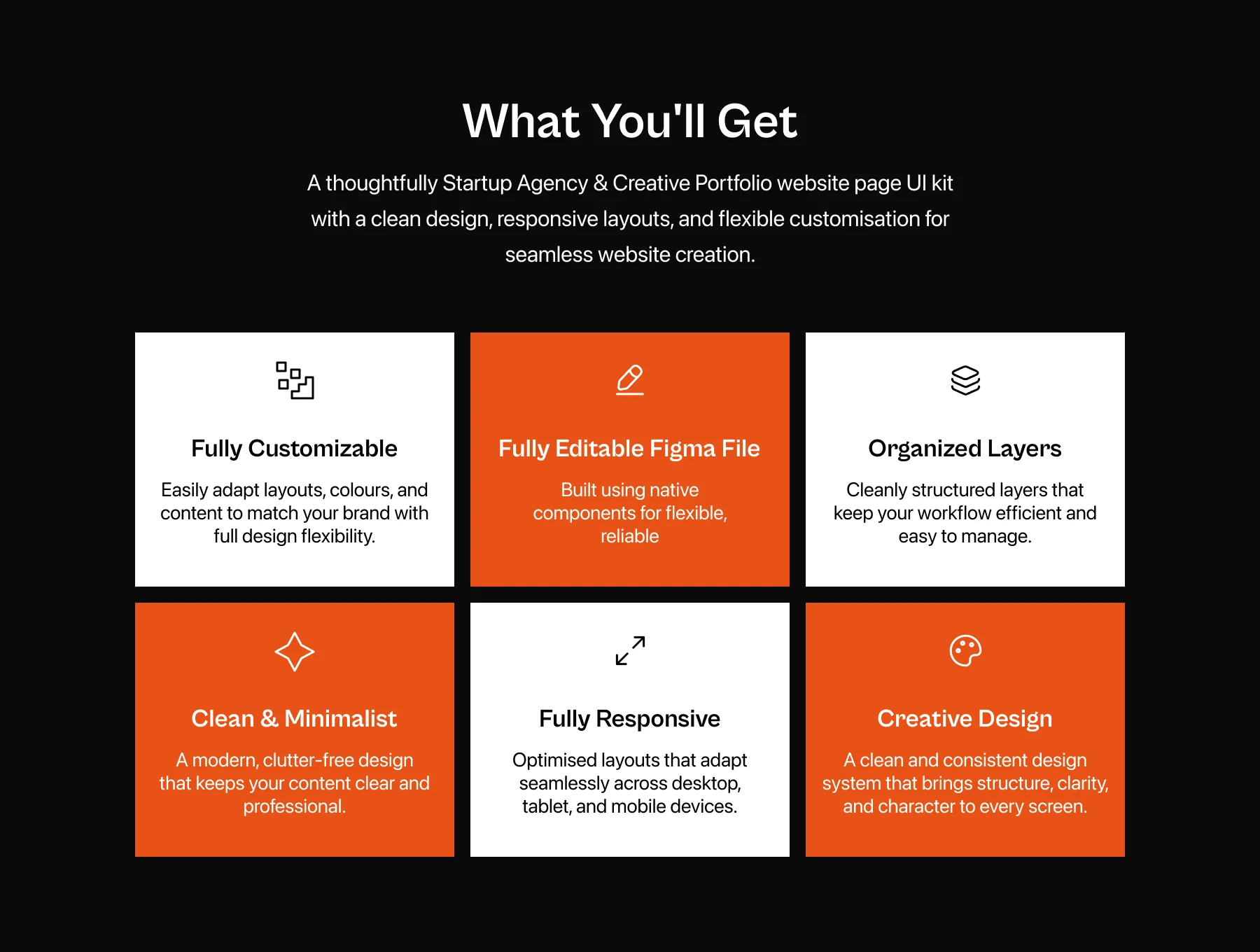 Fluxoro — Startup Agency & Creative Portfolio Website UI Kit 4