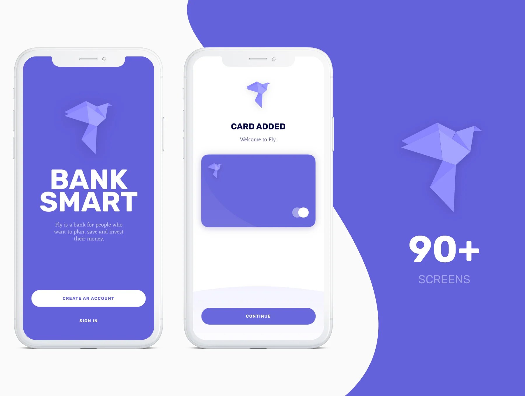 Fly - Banking and Fintech iOS Mobile UI Kit - Sketch 2