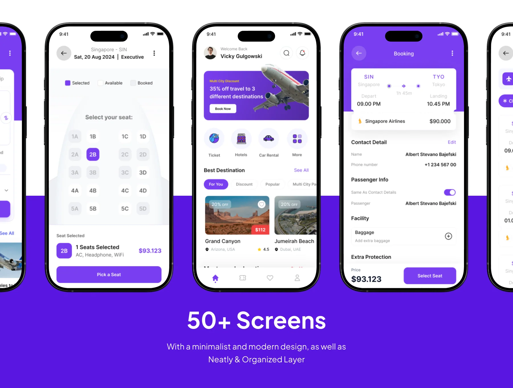 FlyGo - Flight Booking Ticket Premium UI KIts Apps 4