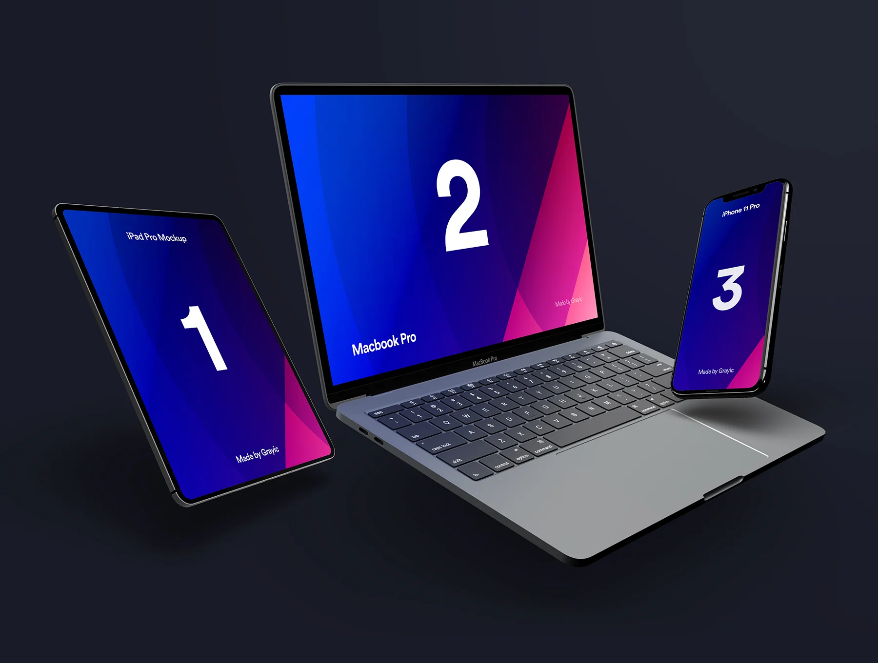 Flying Apple Device Mockup Vol 01 4