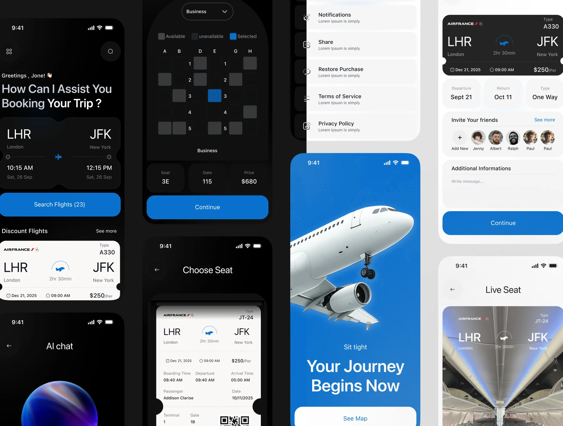 Flyro : Flight Booking & Travel Planning App 7