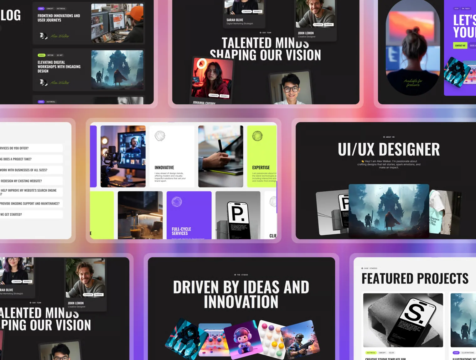FlyStudio - Creative Studio & Personal Portfolio HTML Template 2