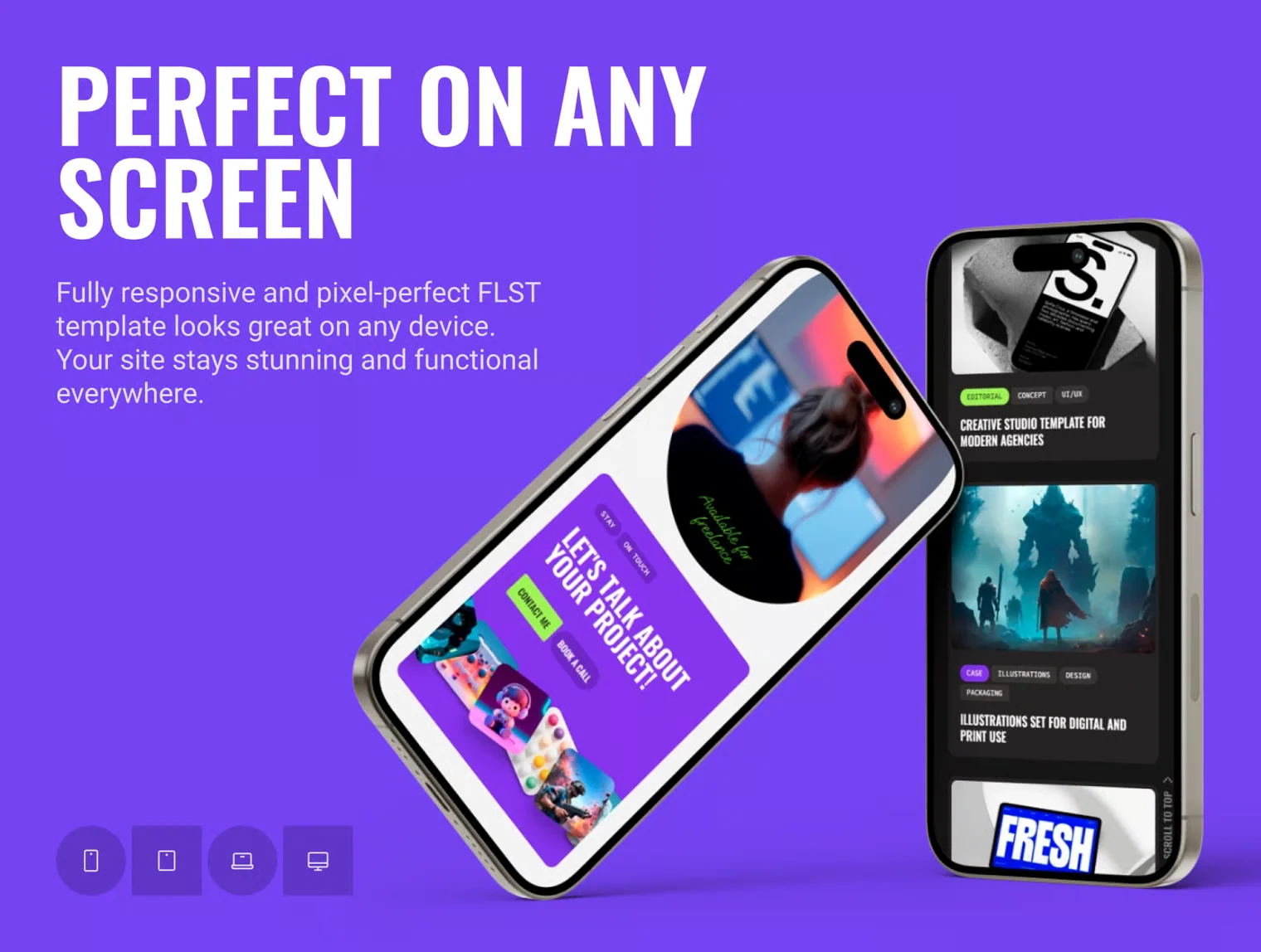 FlyStudio - Creative Studio & Personal Portfolio HTML Template 4