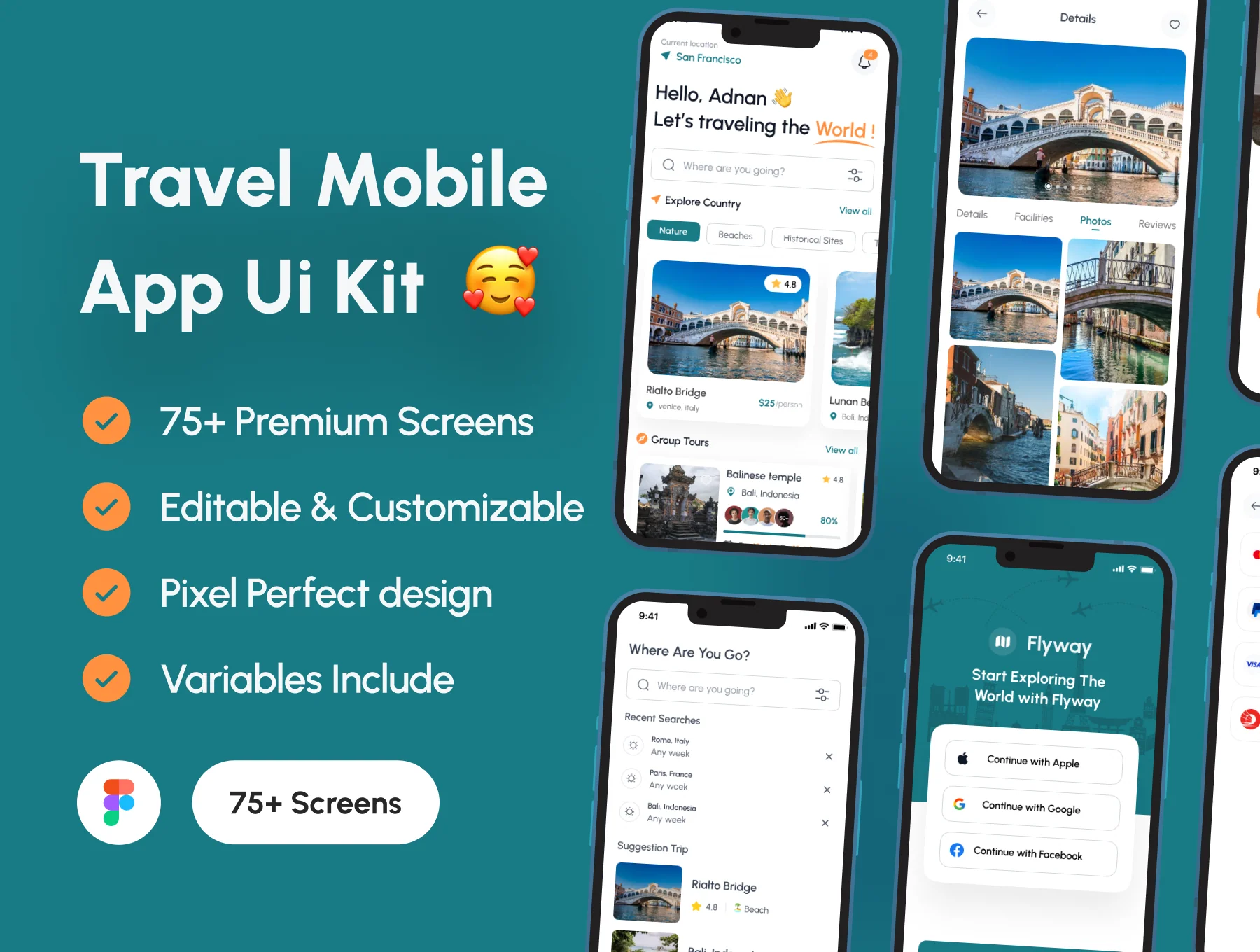 Flyway - Travel Mobile App Ui Kit
