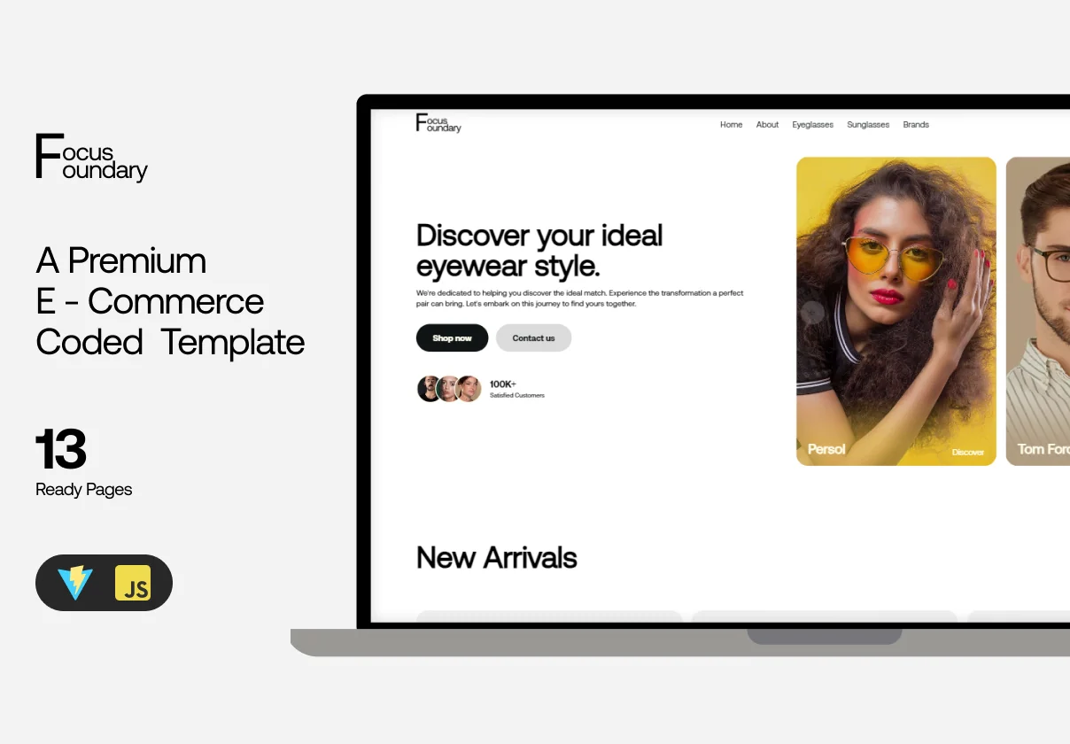 Focus Foundary - A premium e-commerce coded template
