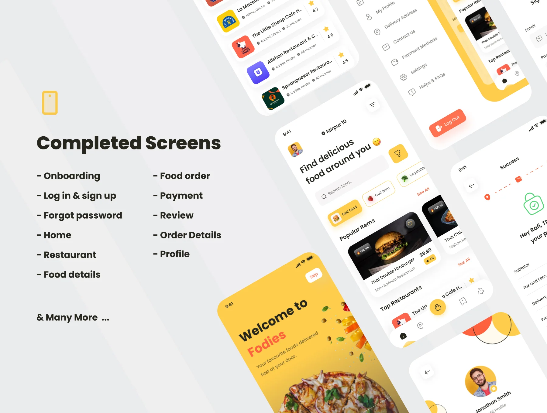 Fodies - Food Delivery App UI Kit 5