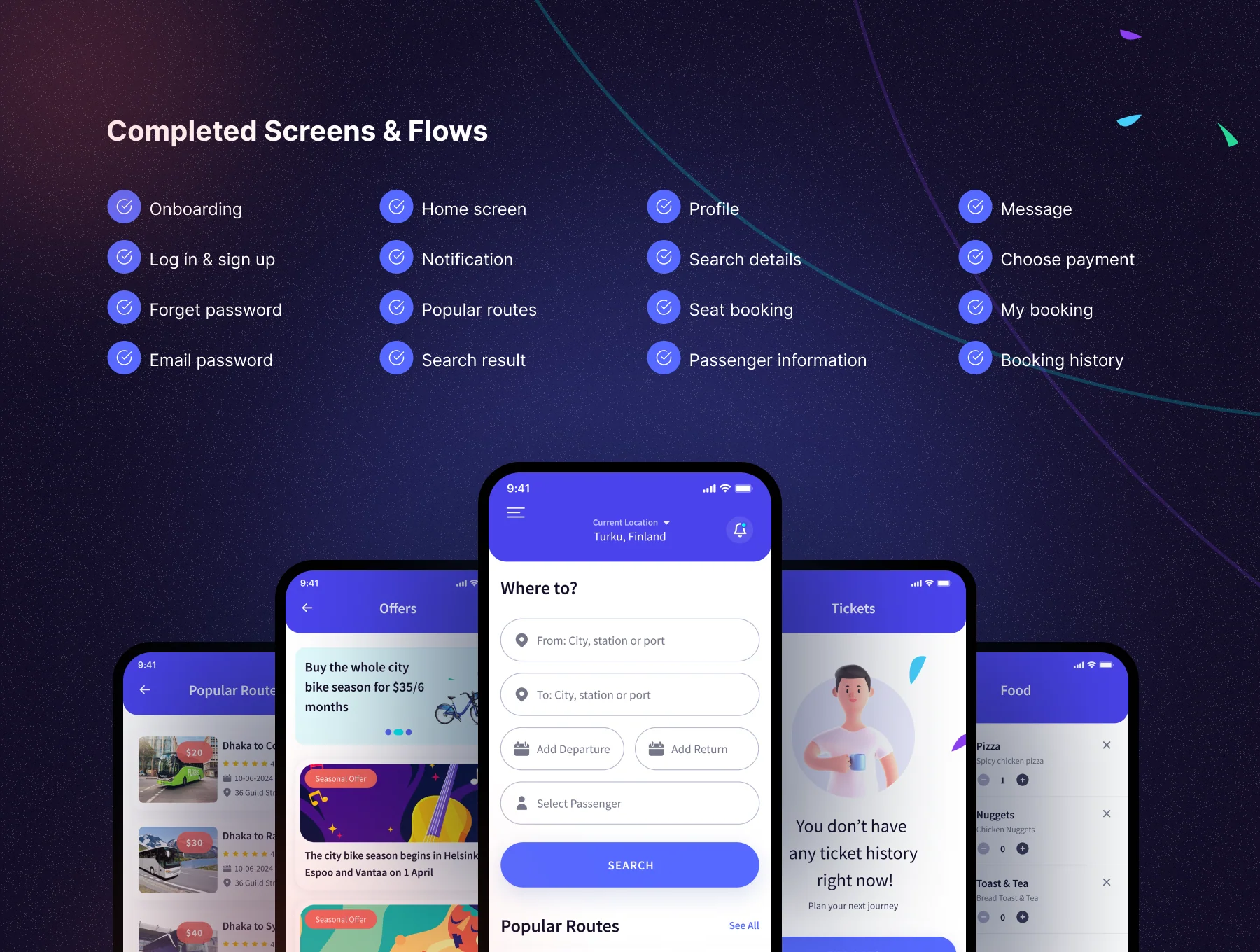 Foli Bus Booking App UI Kit 4