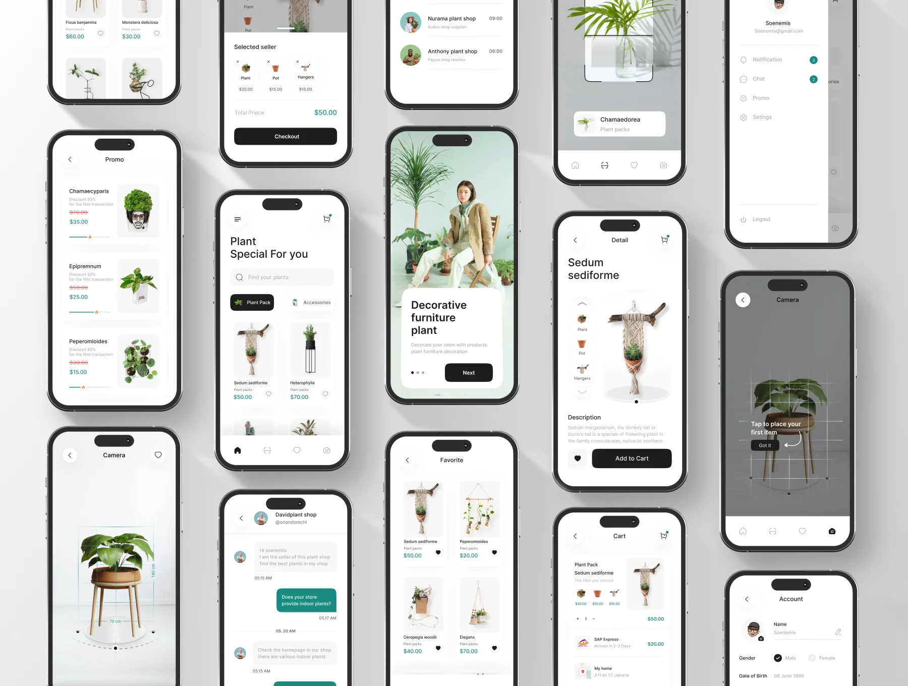 Foliage - Sales of ornamental plants UI Kit Mobile 3