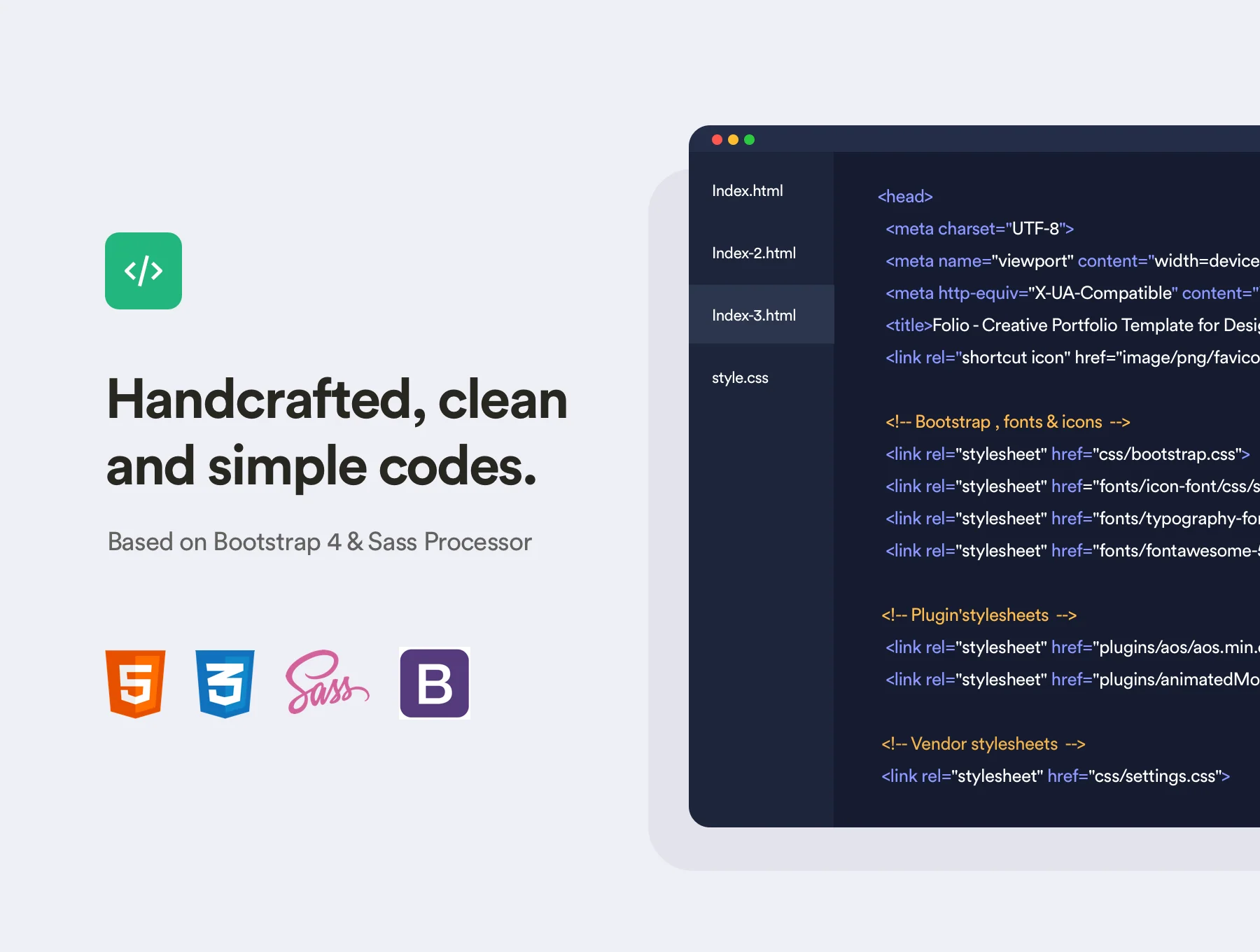 Folio - Bootstrap Portfolio Template 5