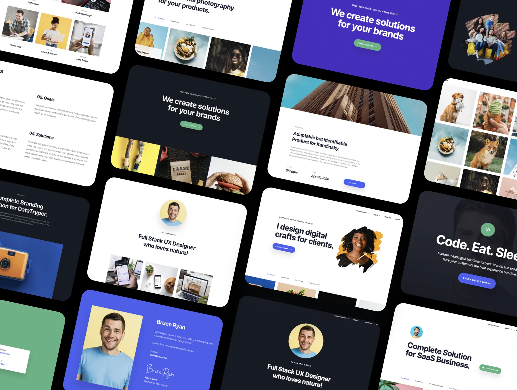 Folio - Bootstrap Portfolio Template 8