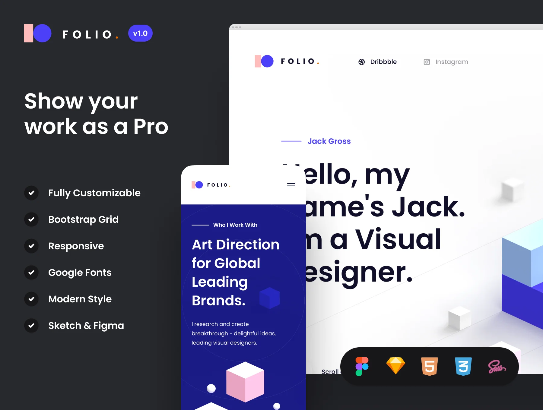 Folio: Designer Portfolio Kit