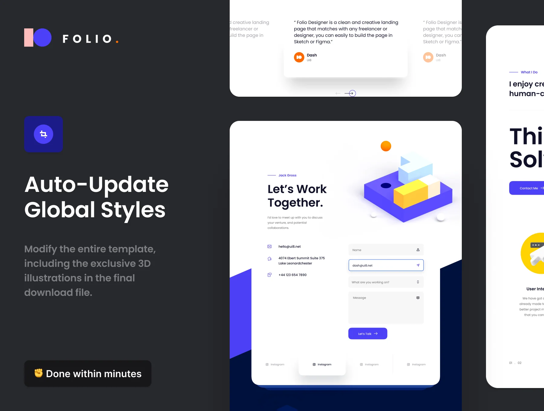 Folio: Designer Portfolio Kit 3