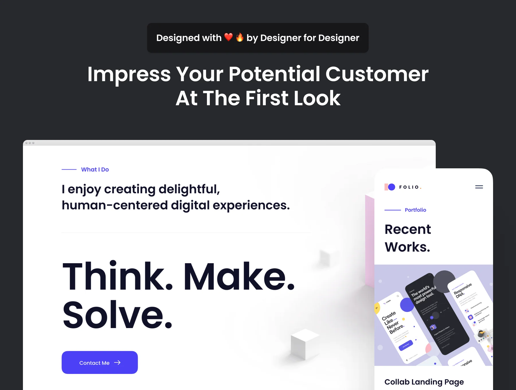 Folio: Designer Portfolio Kit 4