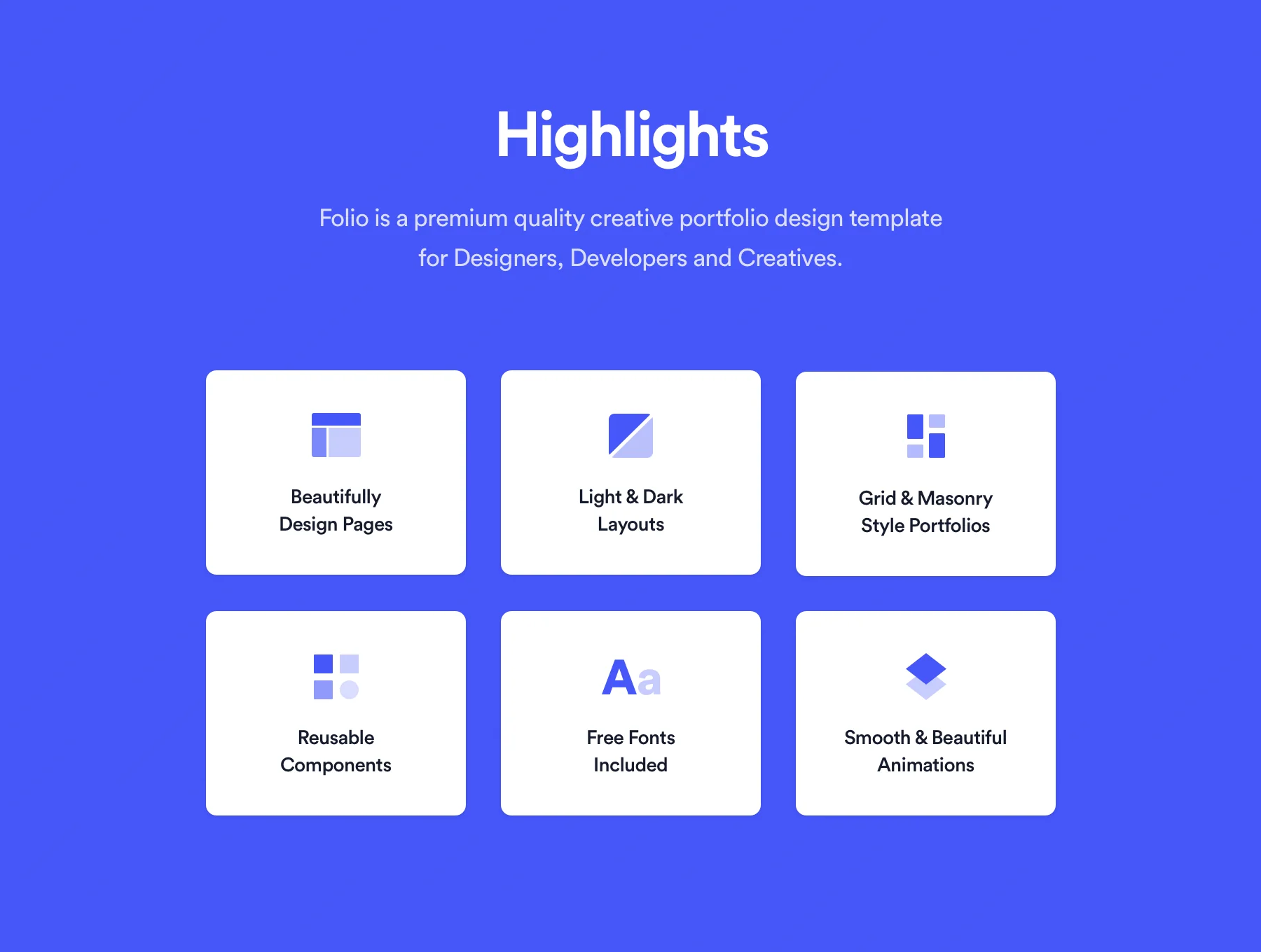 Folio - Portfolio Design Template 2