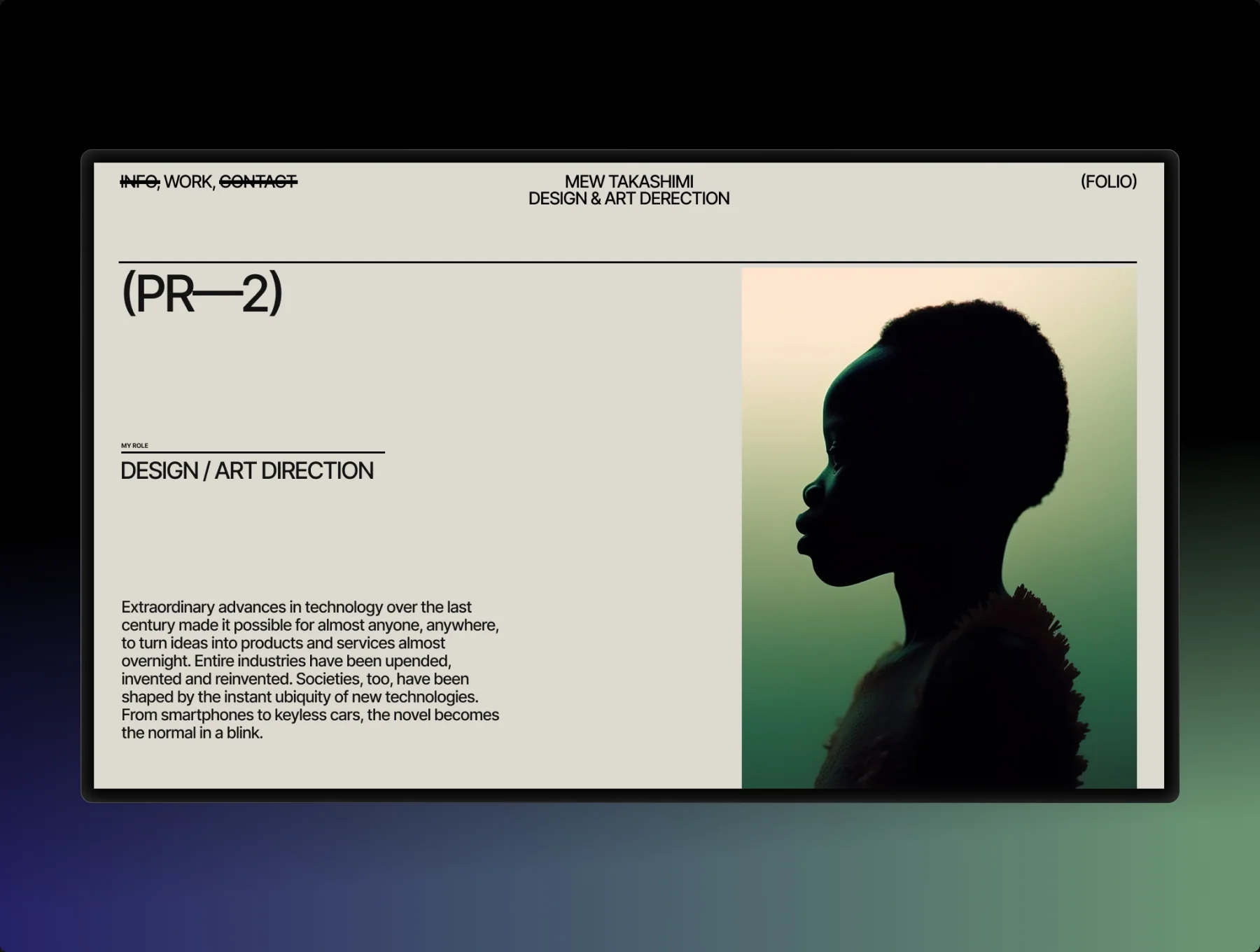 Folio Presentation Template 7