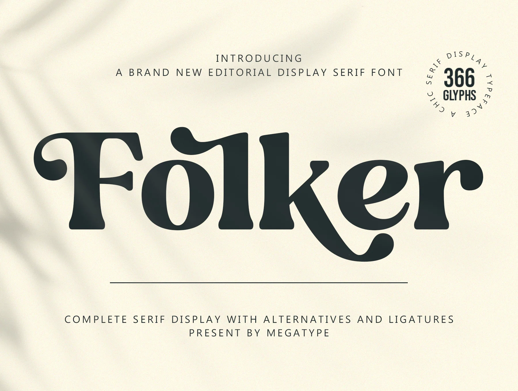Folker Typeface