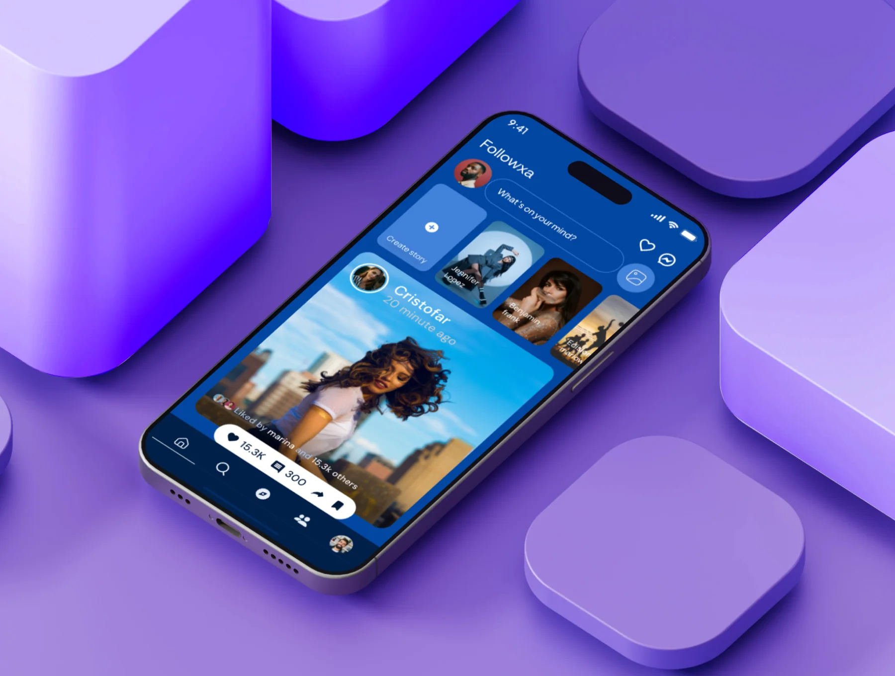 Followxa – Social Media Mobile App UI Kit 6