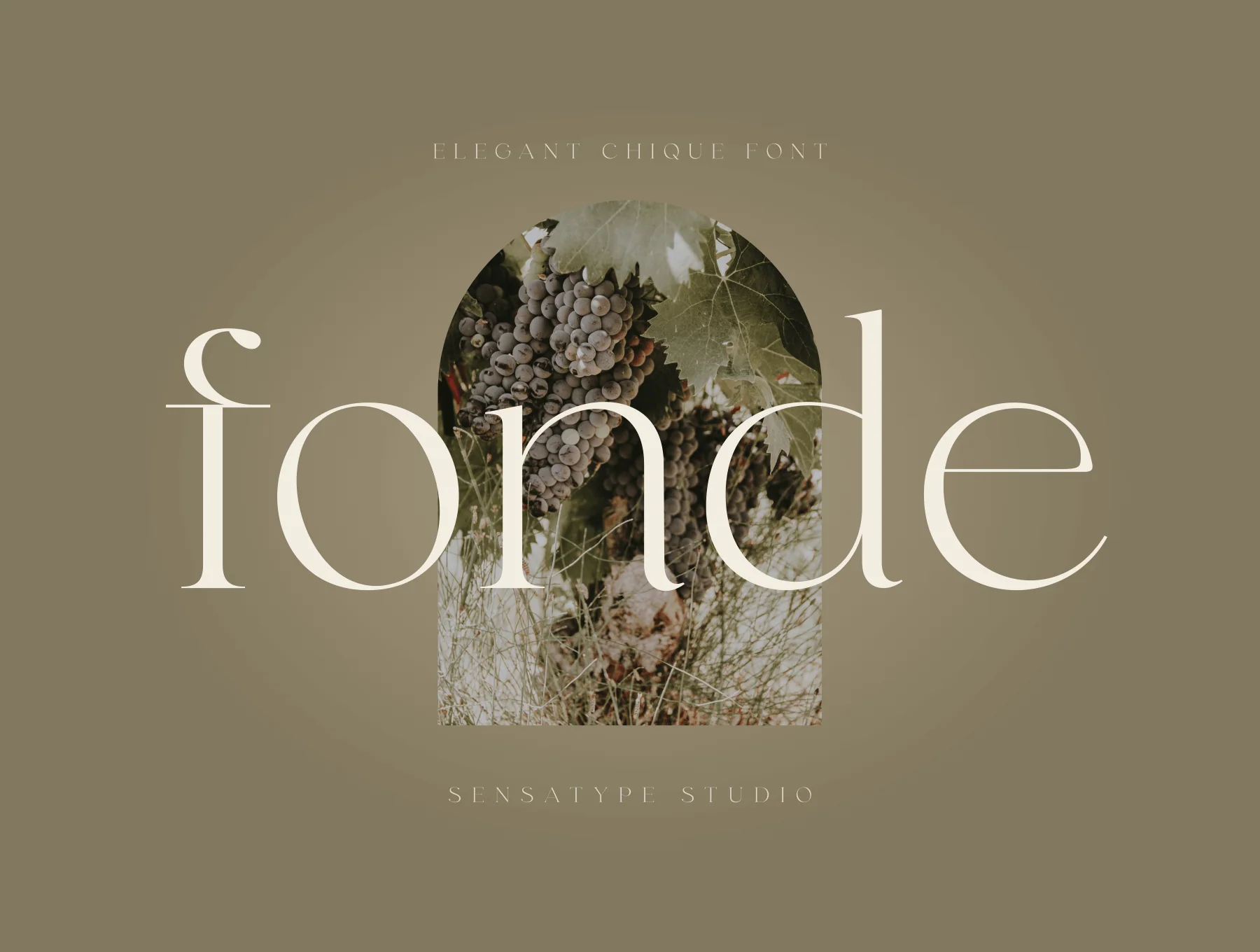 fonde - elegant chique font