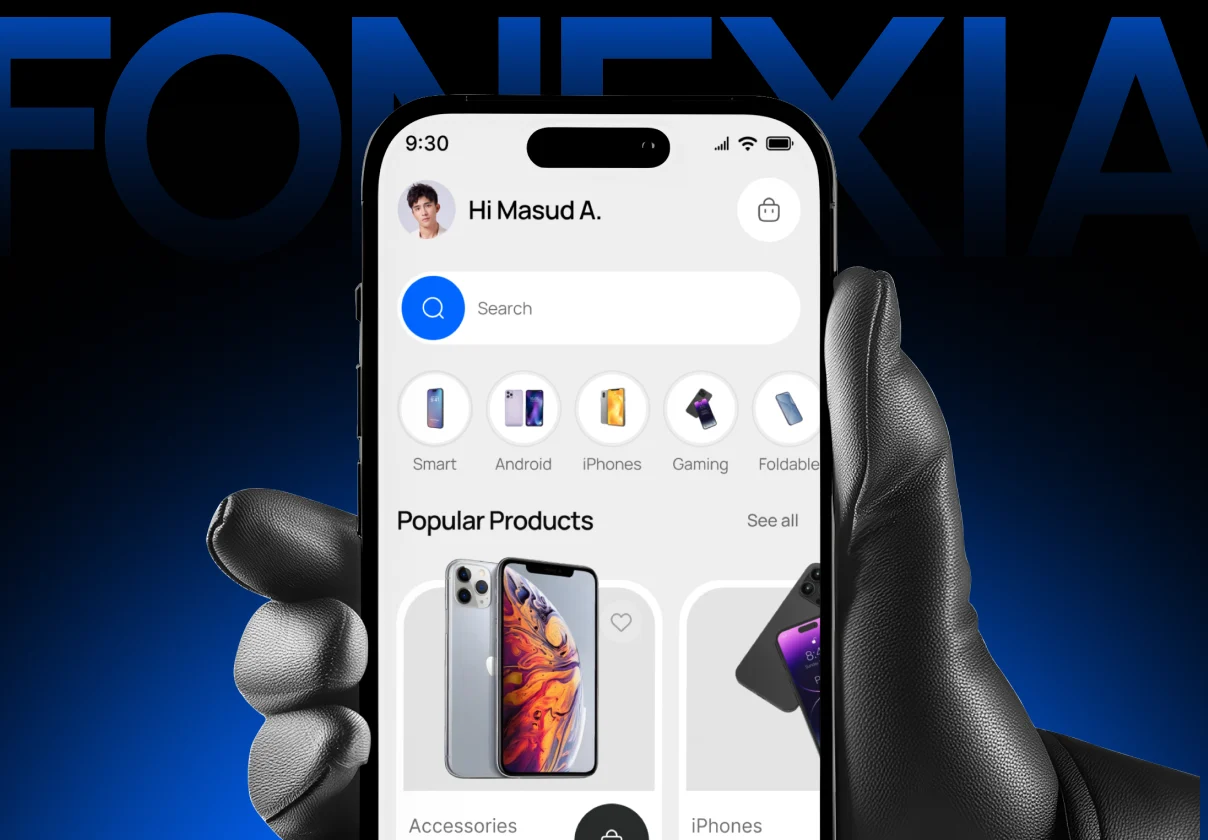 Fonexia – Luxury Ecommerce Phone Shop Mobile App UI Kit