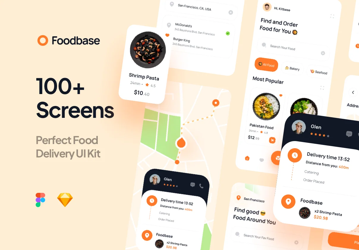 Foobase - Food Delivery UI Kit