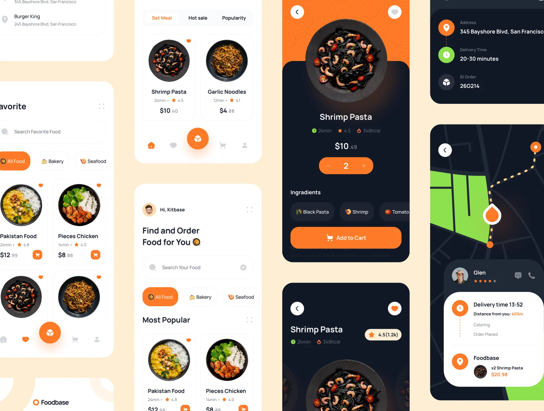 Foobase - Food Delivery UI Kit 2