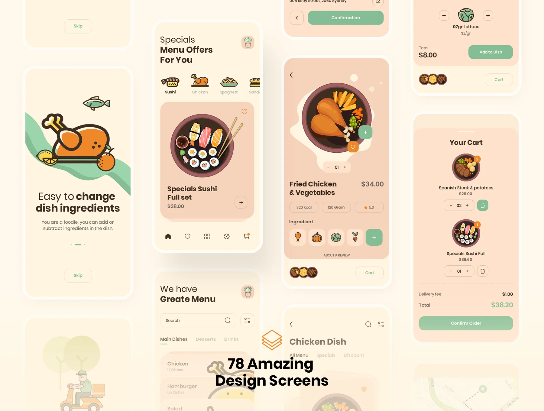 Foochi - Food Delivery App UI Kit 2