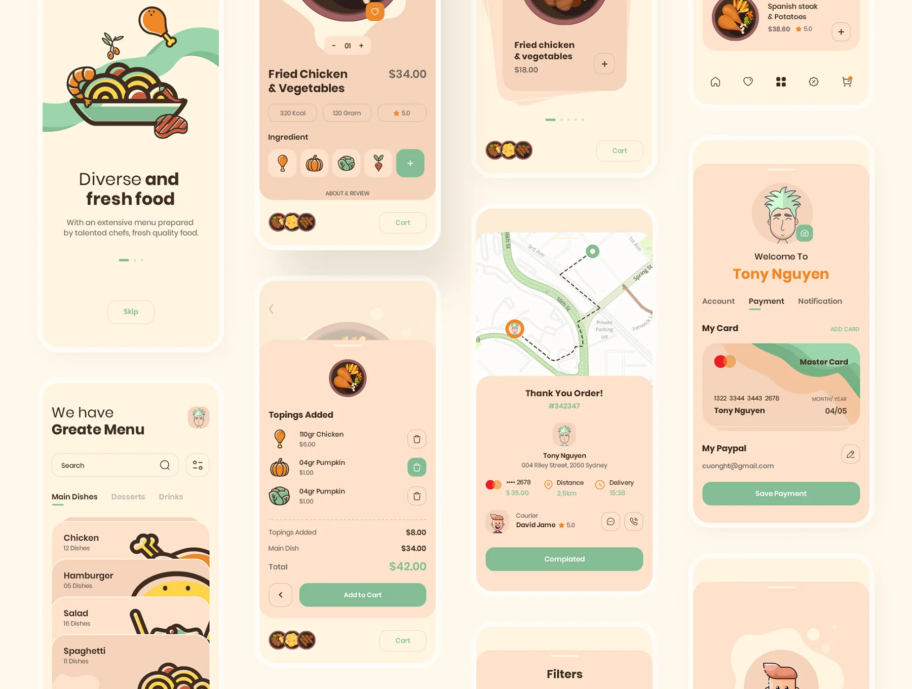 Foochi - Food Delivery App UI Kit 4