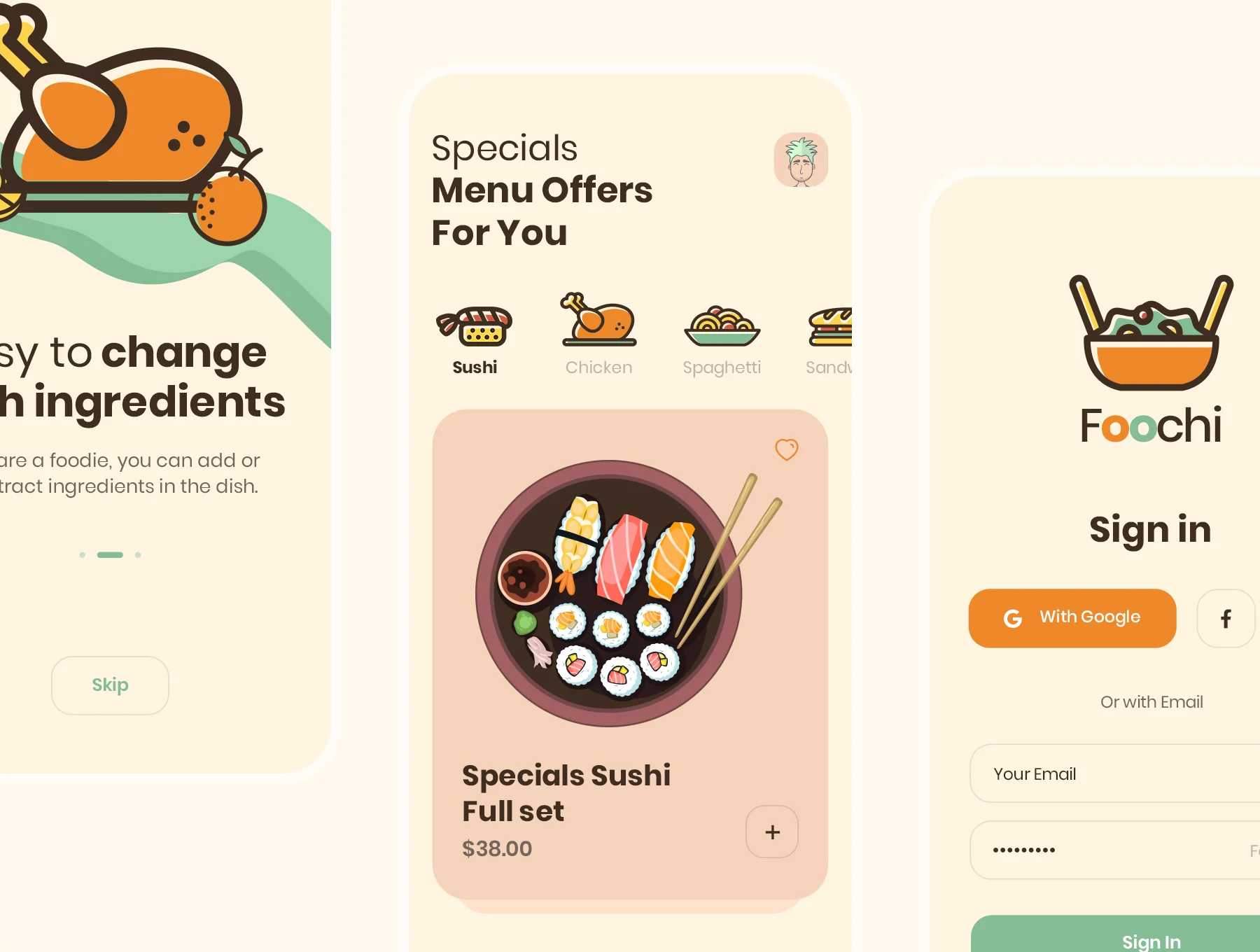 Foochi - Food Delivery App UI Kit 5