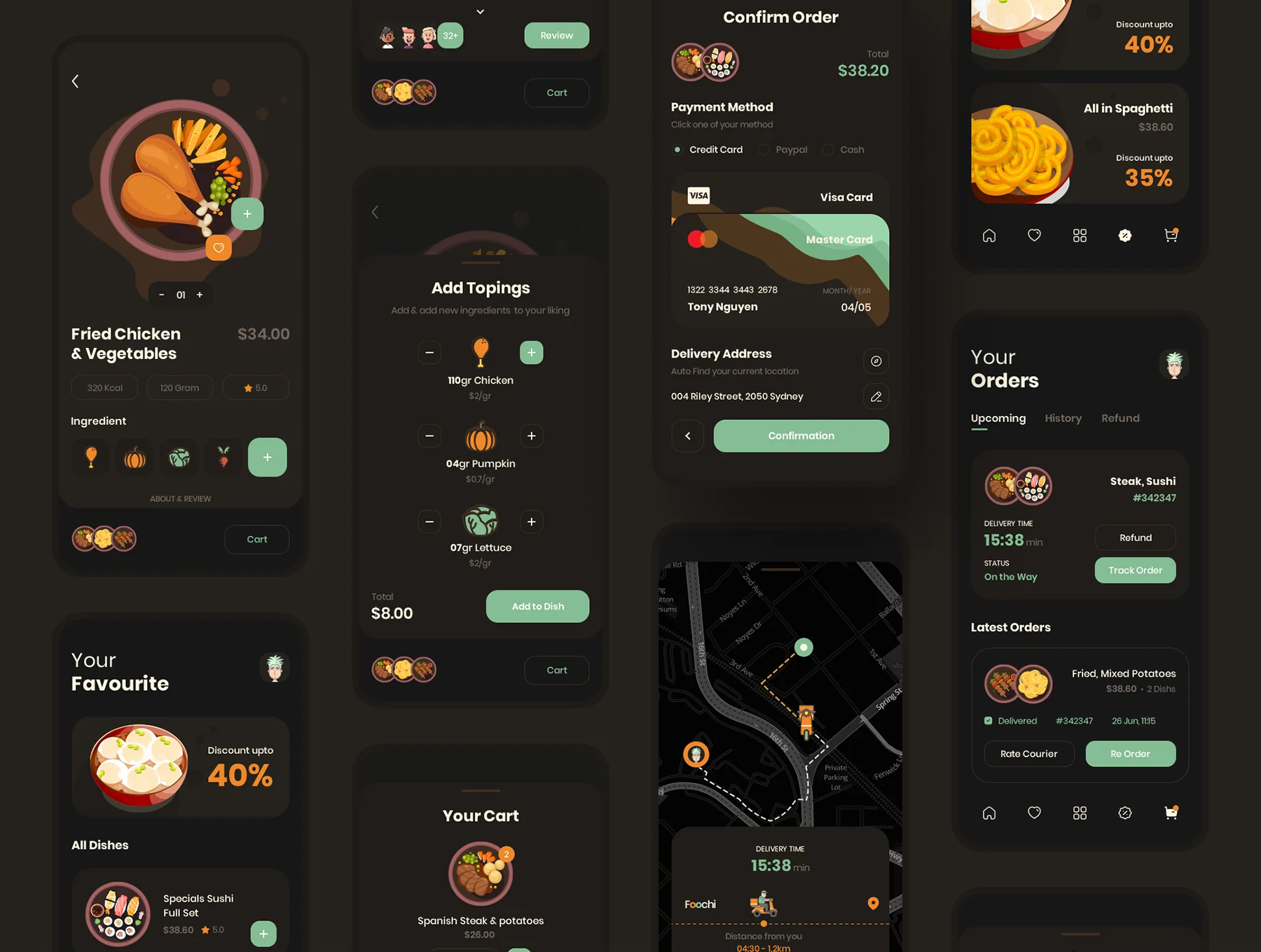 Foochi - Food Delivery App UI Kit 8