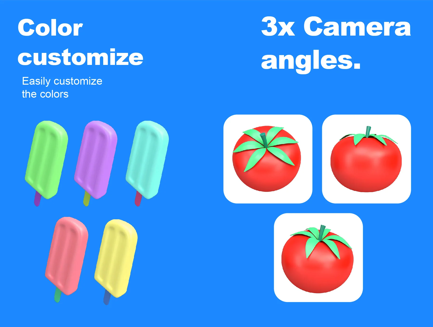 Food 3D Icons set 4
