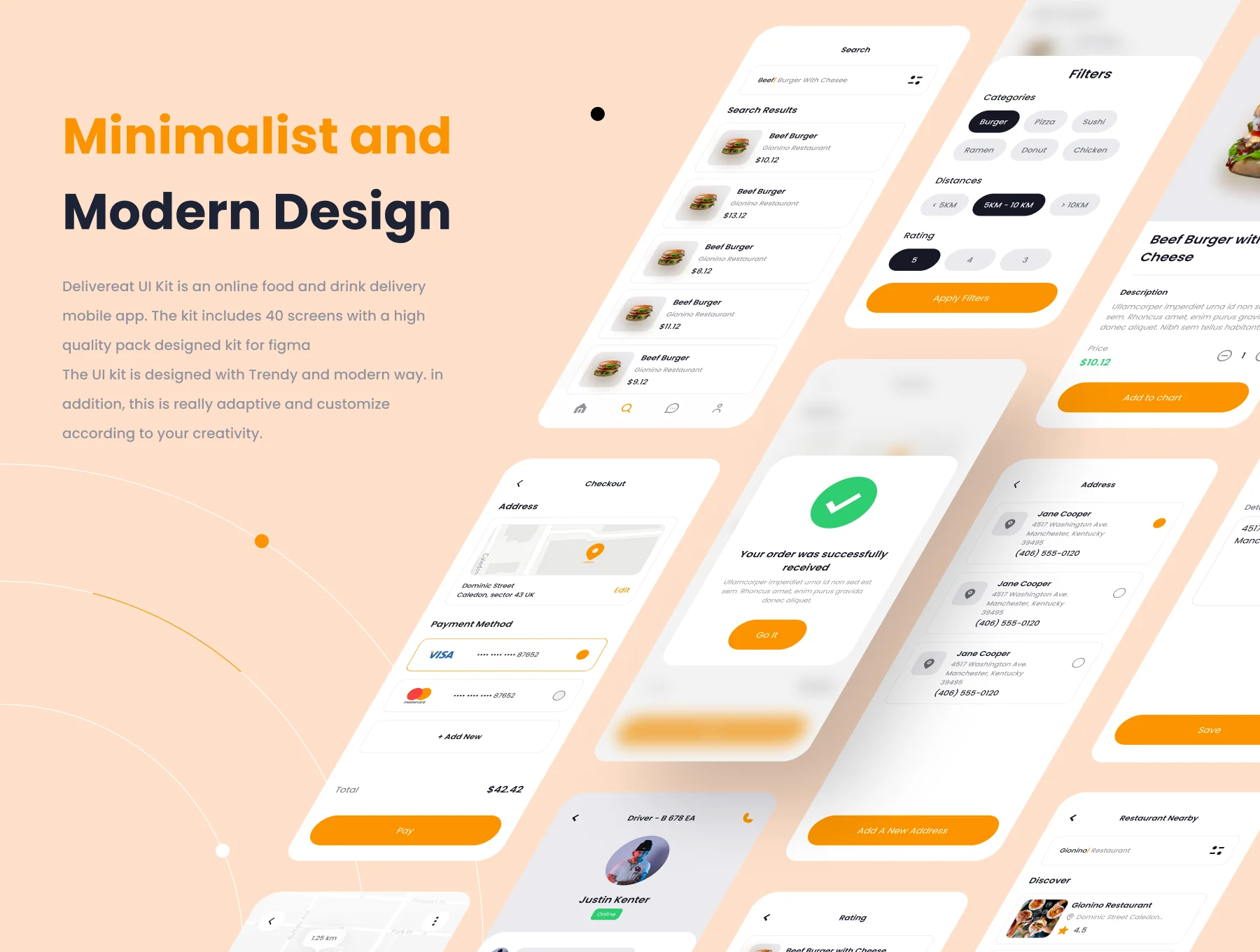 Delivereat - Food and Drink Mobile Apps UI Kit 5