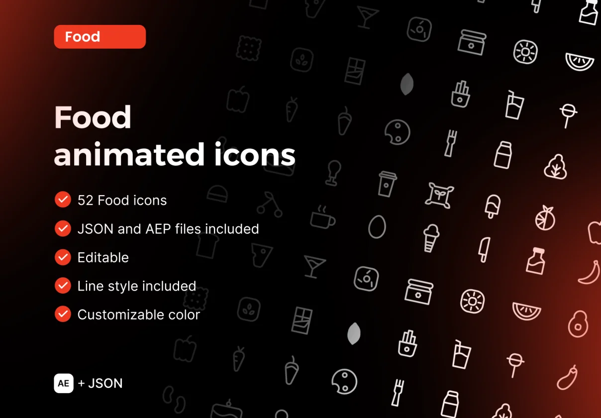Food Animated icons