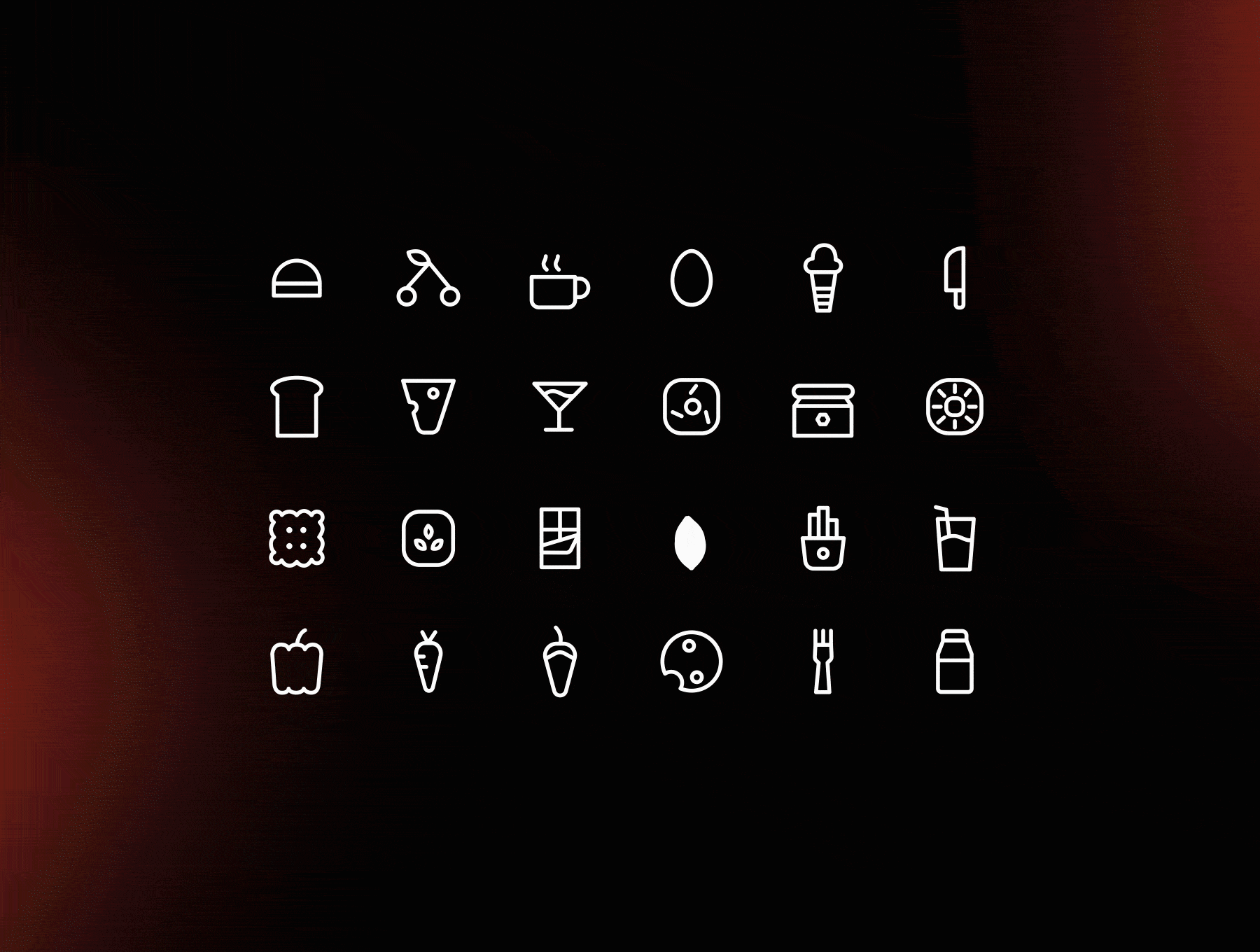 Food Animated icons 4