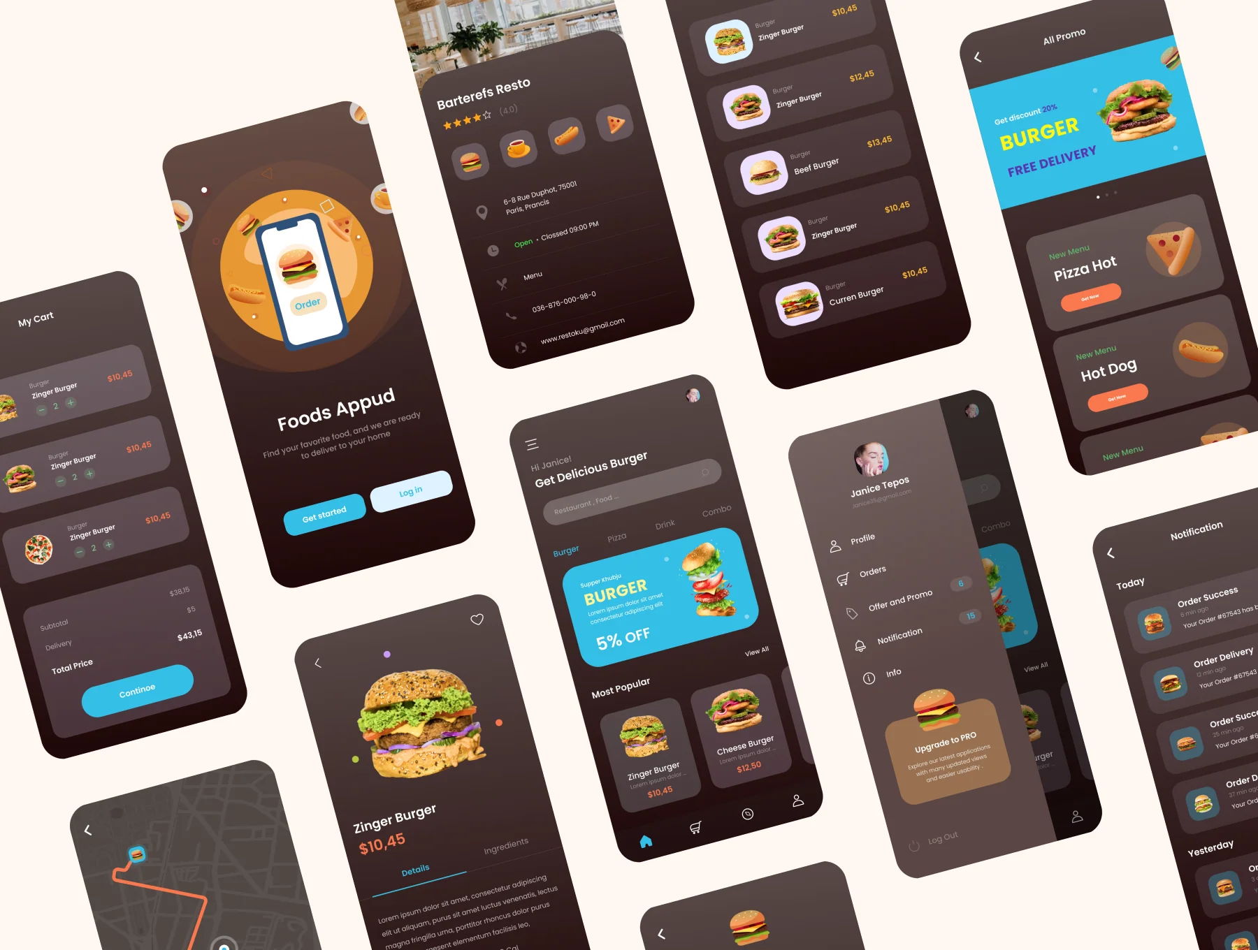 Food Burger App 5