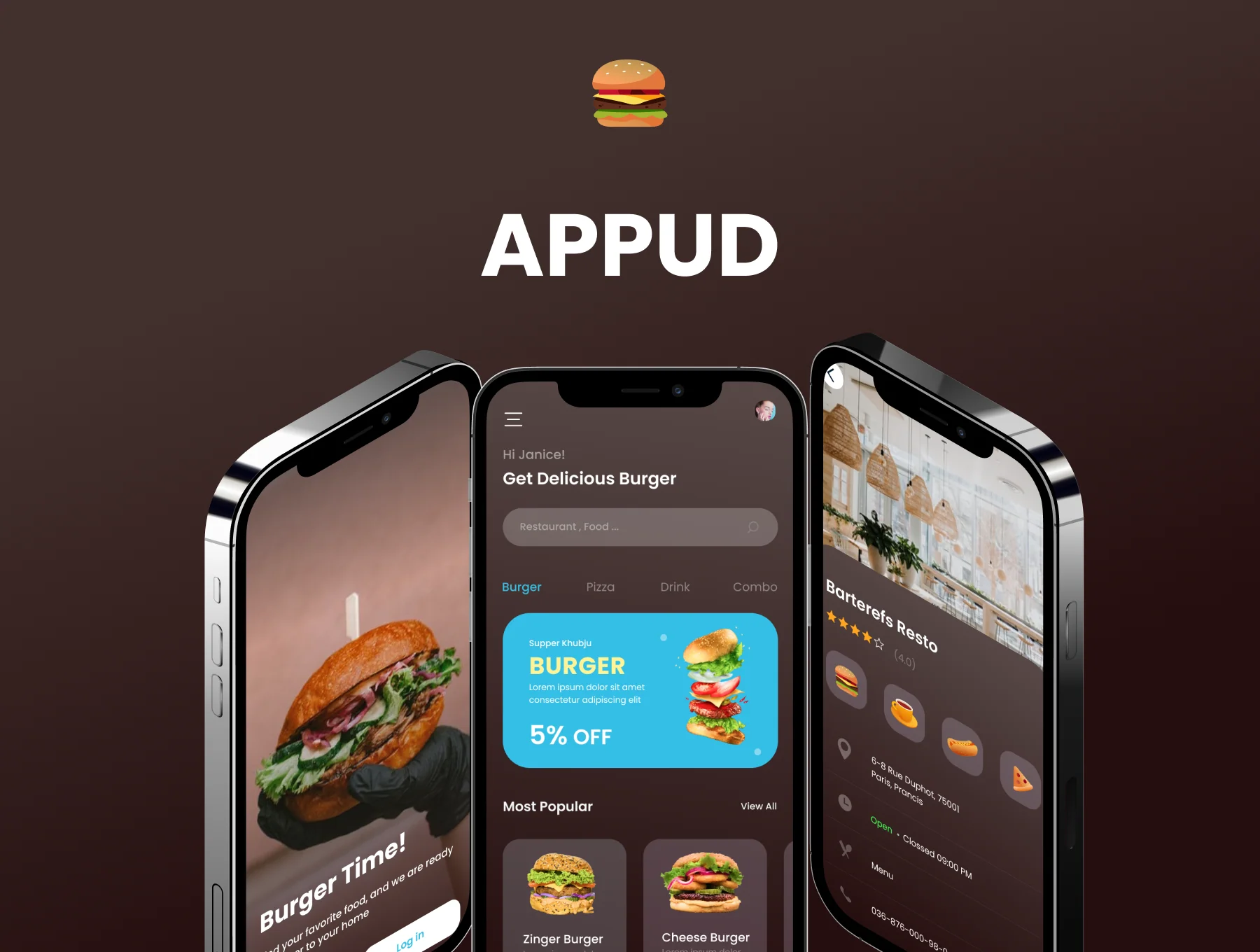 Food Burger App 6