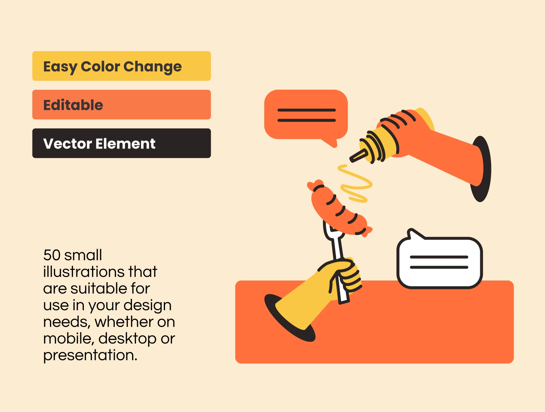 Food & Cooking Activity Illustration Pack 2