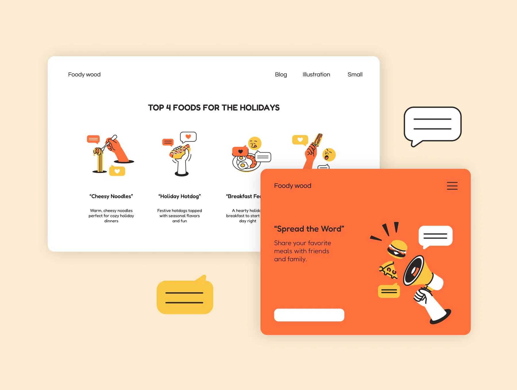 Food & Cooking Activity Illustration Pack 4
