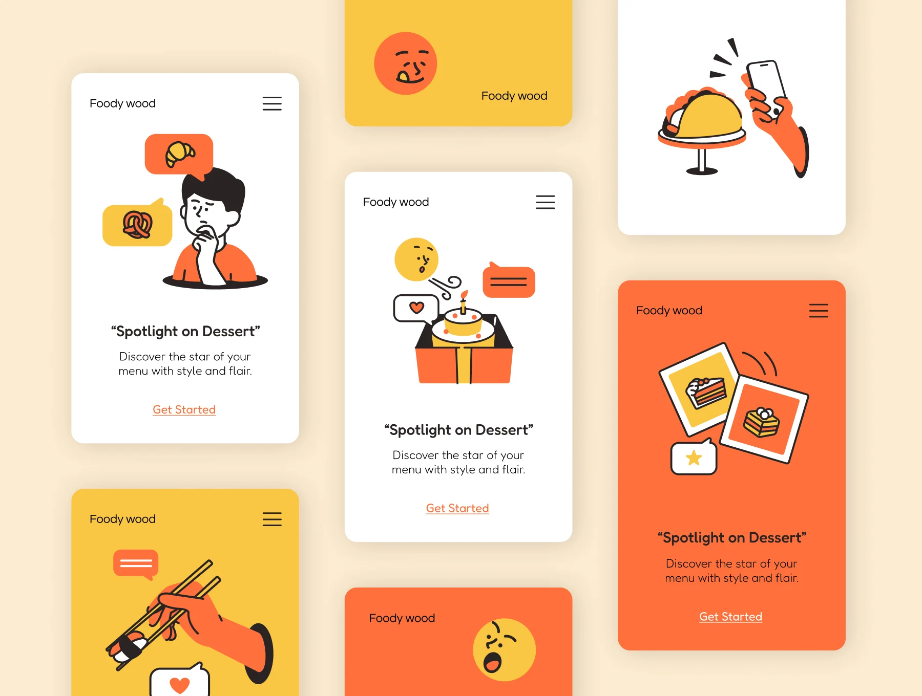 Food & Cooking Activity Illustration Pack 6