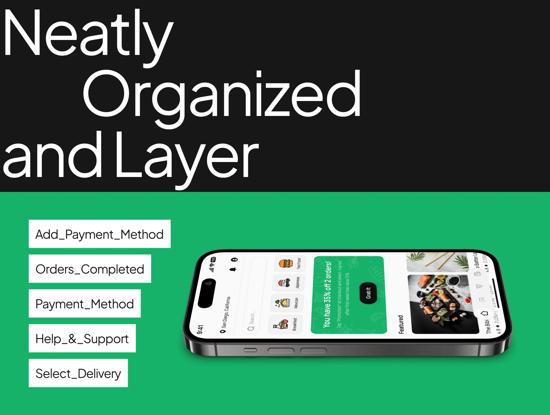 Food Courier App UI Kit 4