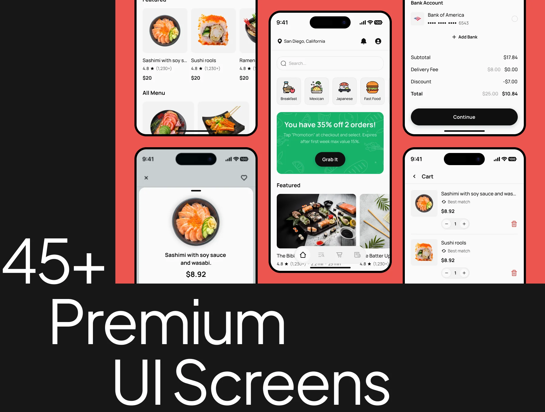 Food Courier App UI Kit 5