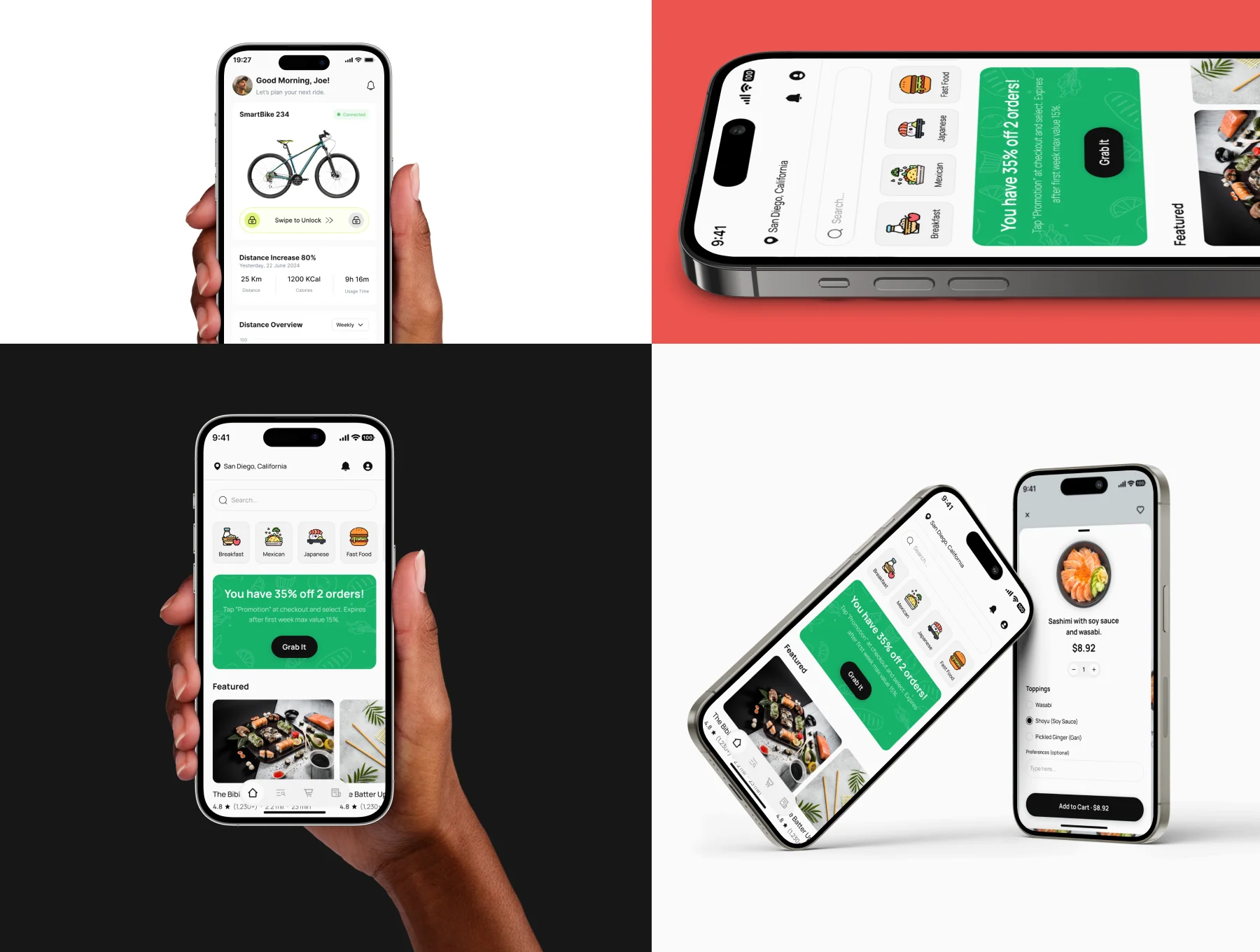 Food Courier App UI Kit 7