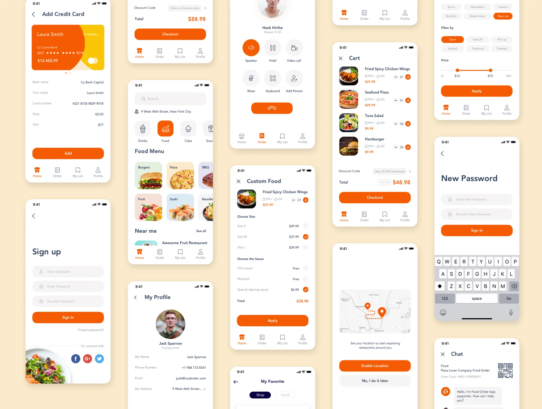 Food Delivery App Template Ui Kit 5